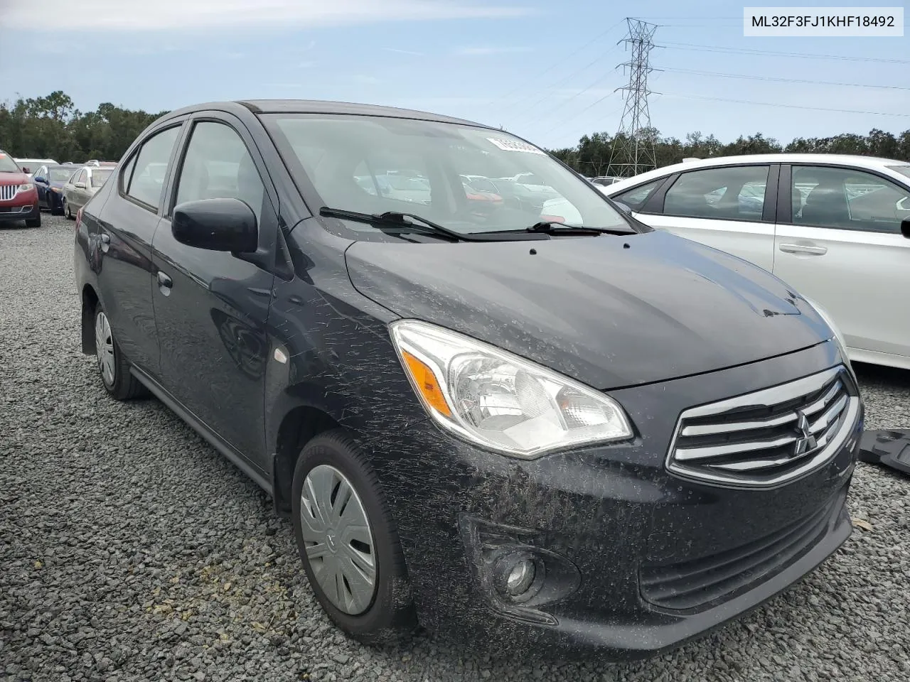 2019 Mitsubishi Mirage G4 Es VIN: ML32F3FJ1KHF18492 Lot: 76583684