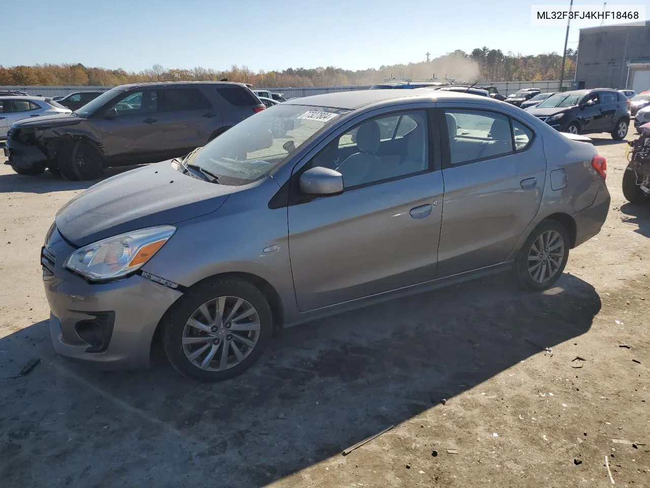 2019 Mitsubishi Mirage G4 Es VIN: ML32F3FJ4KHF18468 Lot: 77327804