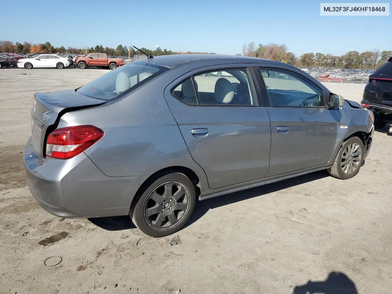 2019 Mitsubishi Mirage G4 Es VIN: ML32F3FJ4KHF18468 Lot: 77327804