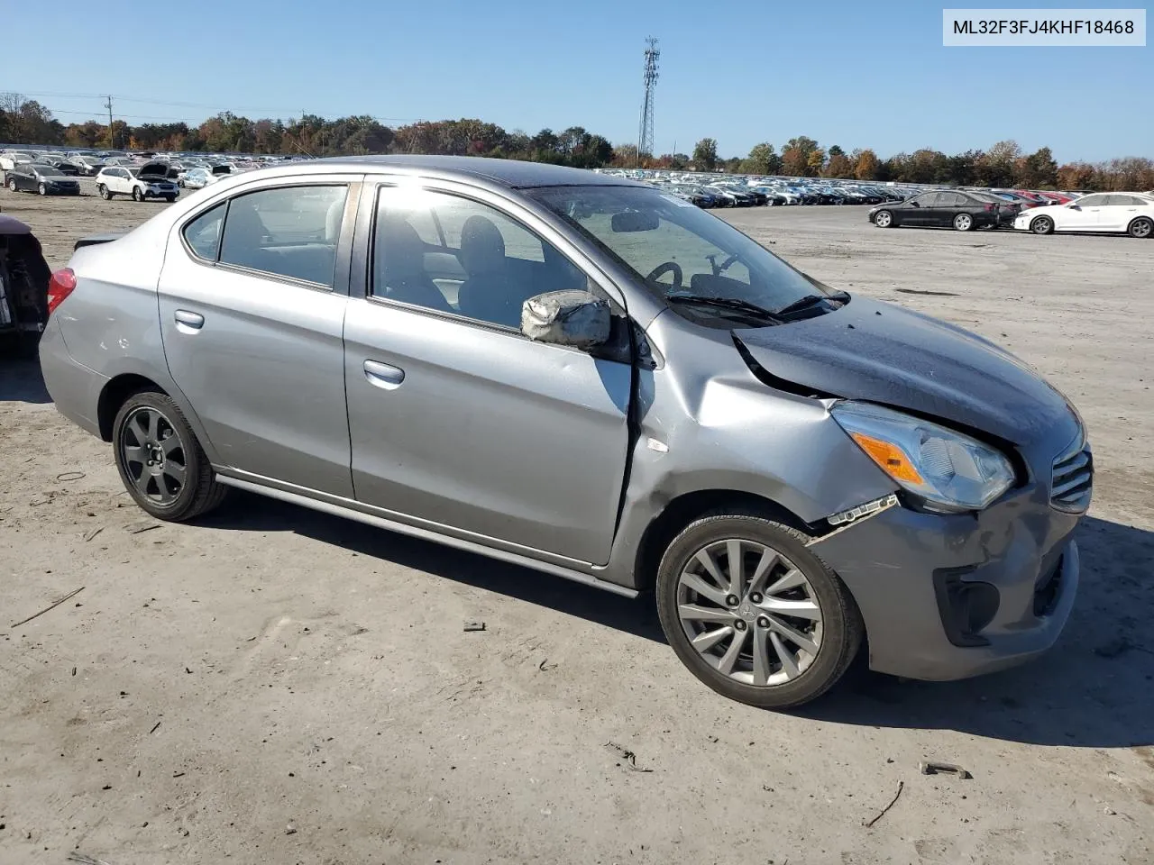 2019 Mitsubishi Mirage G4 Es VIN: ML32F3FJ4KHF18468 Lot: 77327804