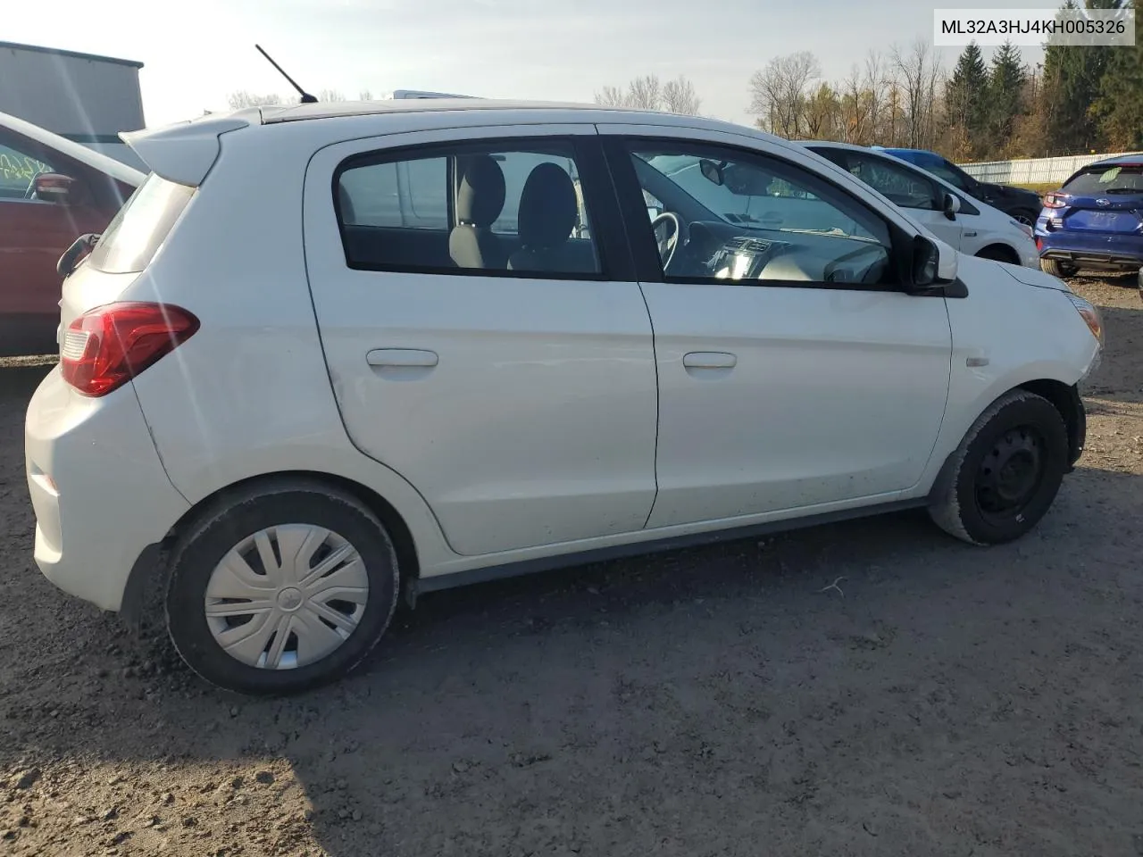 2019 Mitsubishi Mirage Es VIN: ML32A3HJ4KH005326 Lot: 77906874