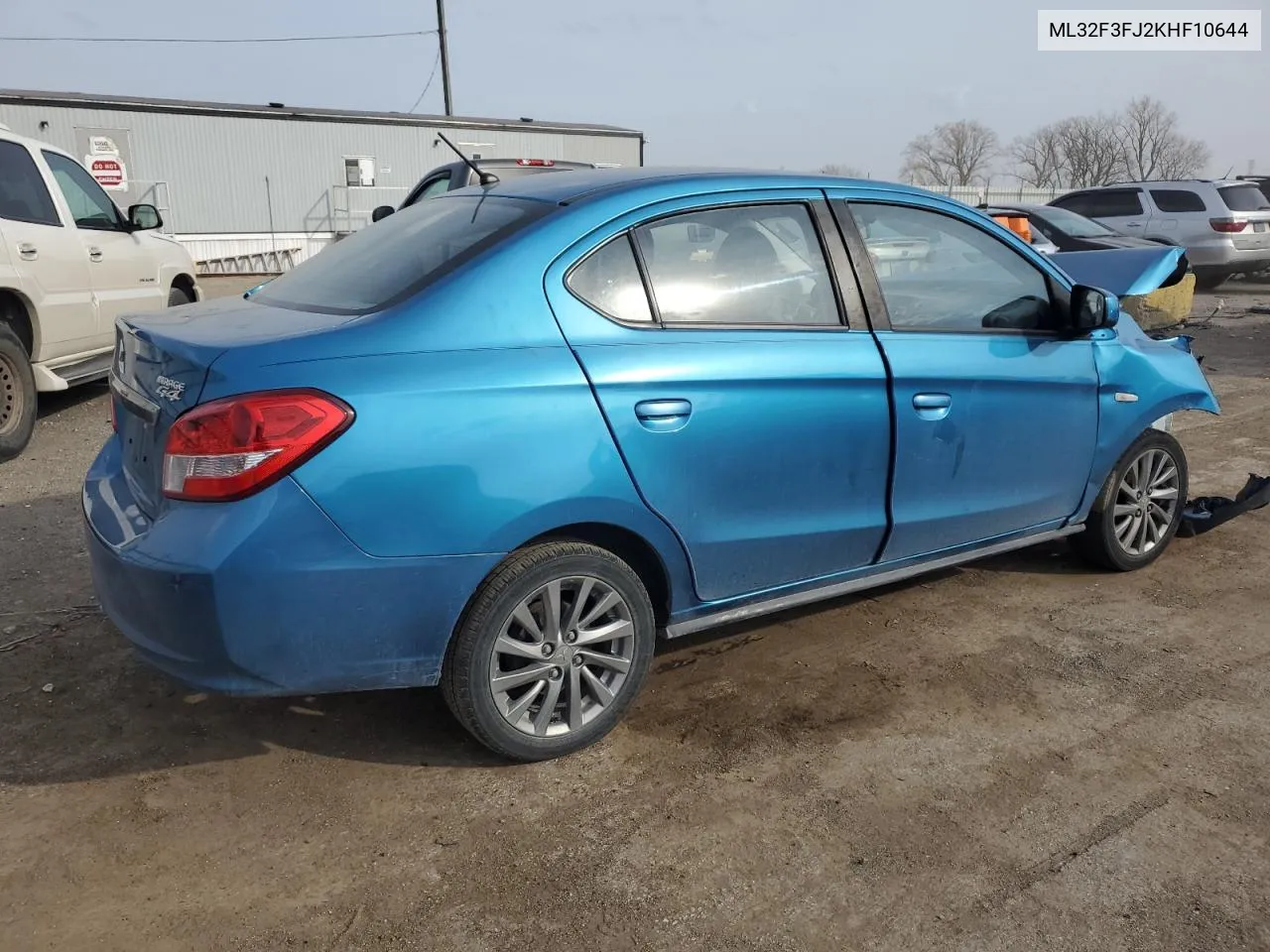 2019 Mitsubishi Mirage G4 Es VIN: ML32F3FJ2KHF10644 Lot: 78300104