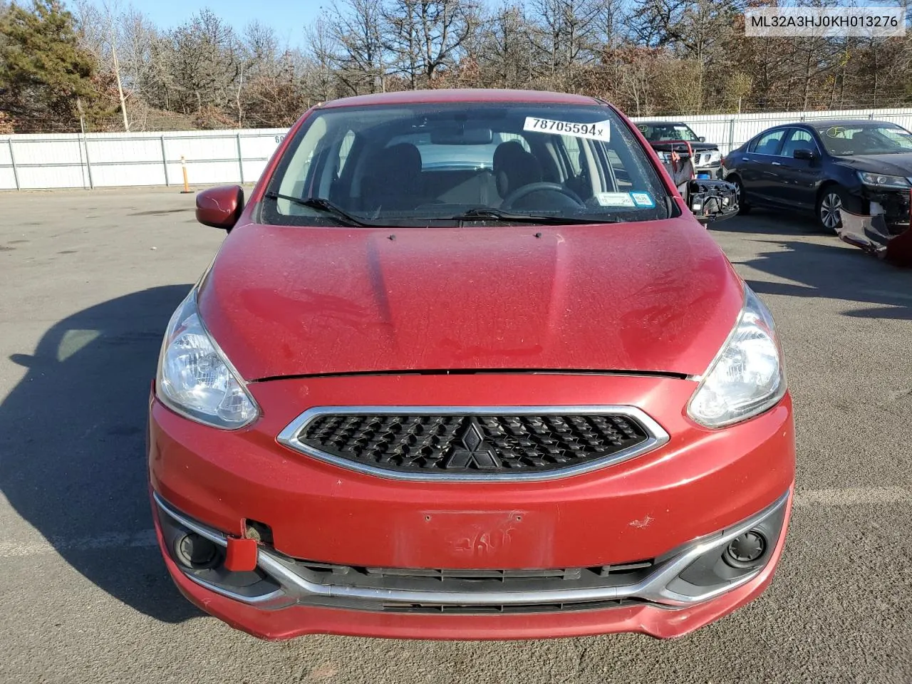 2019 Mitsubishi Mirage Es VIN: ML32A3HJ0KH013276 Lot: 78705594