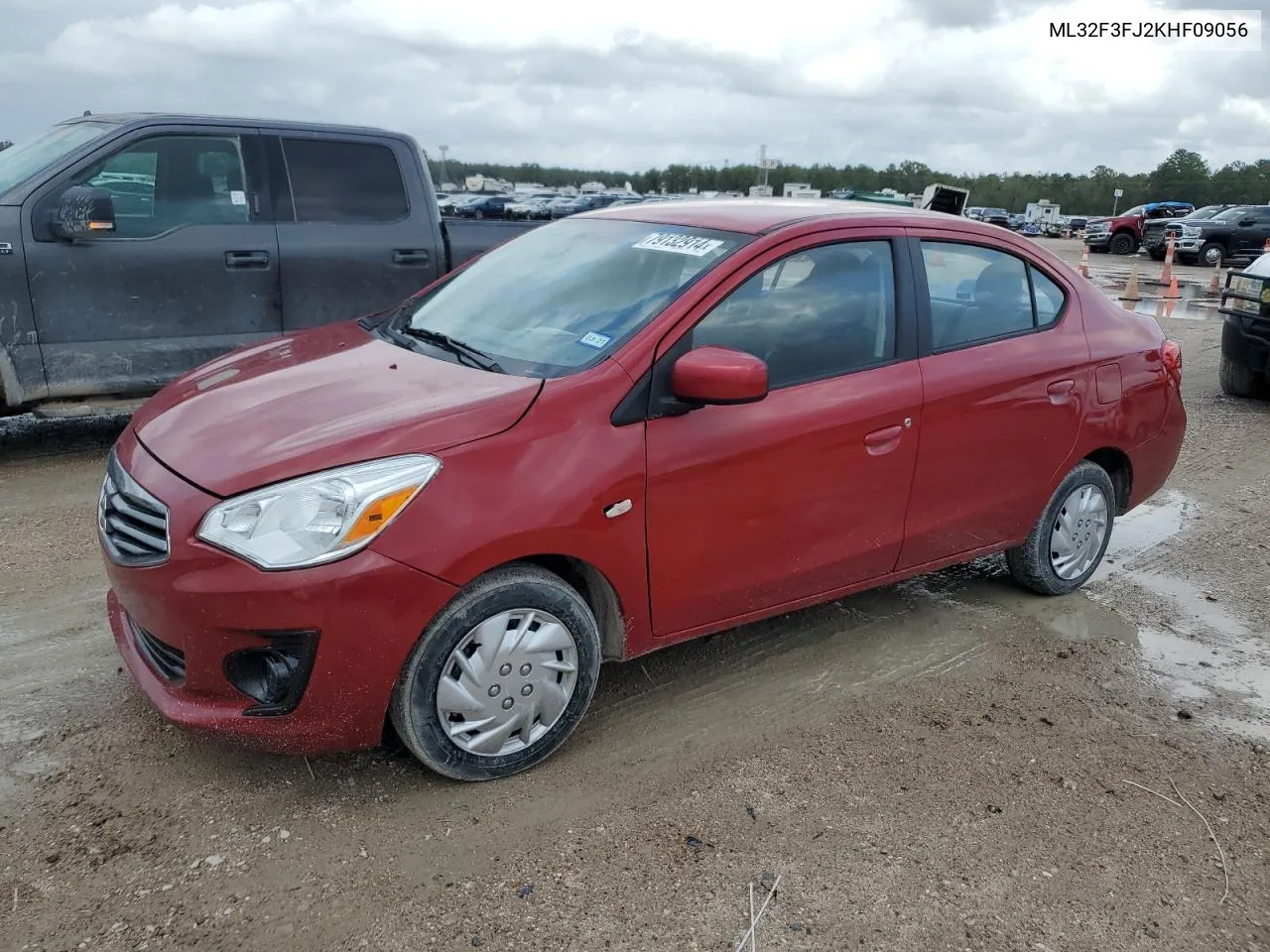 2019 Mitsubishi Mirage G4 Es VIN: ML32F3FJ2KHF09056 Lot: 79132914