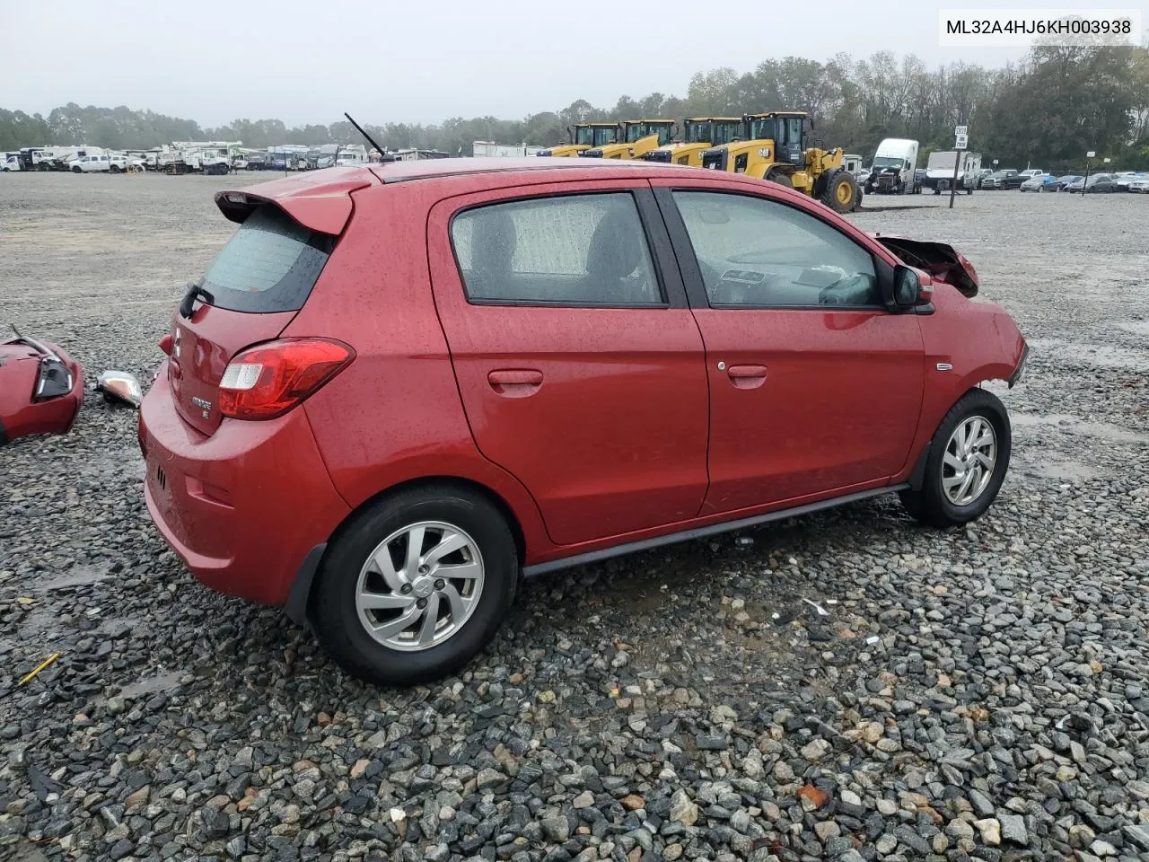 2019 Mitsubishi Mirage Se VIN: ML32A4HJ6KH003938 Lot: 79429014