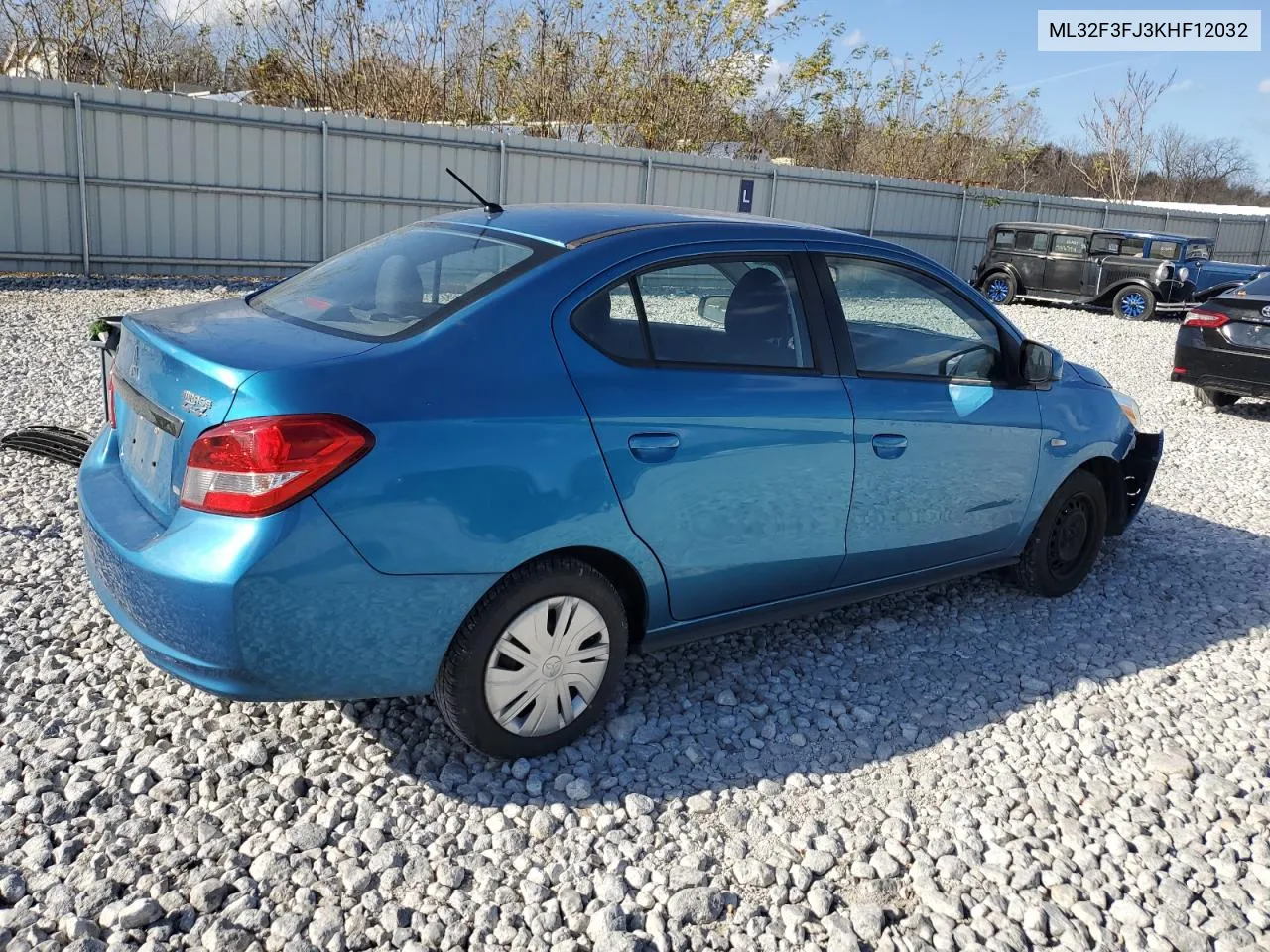 2019 Mitsubishi Mirage G4 Es VIN: ML32F3FJ3KHF12032 Lot: 79582224