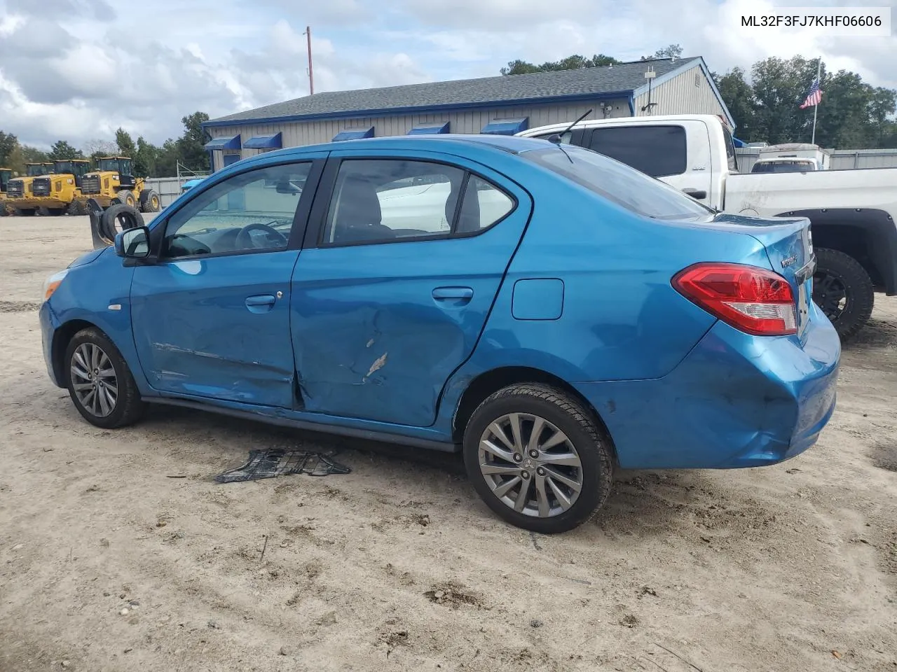 2019 Mitsubishi Mirage G4 Es VIN: ML32F3FJ7KHF06606 Lot: 80013624