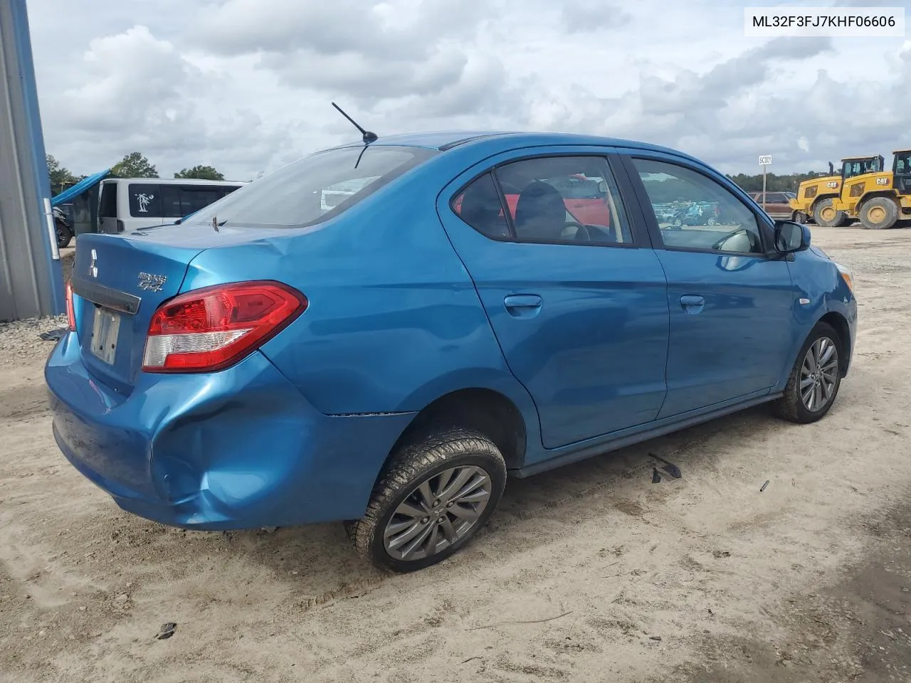 2019 Mitsubishi Mirage G4 Es VIN: ML32F3FJ7KHF06606 Lot: 80013624