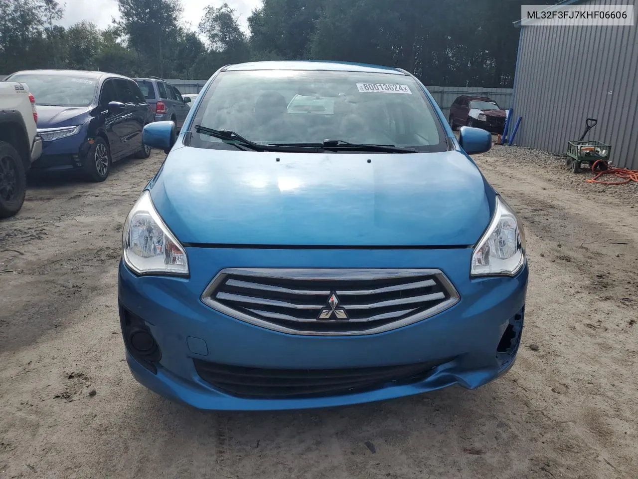 2019 Mitsubishi Mirage G4 Es VIN: ML32F3FJ7KHF06606 Lot: 80013624