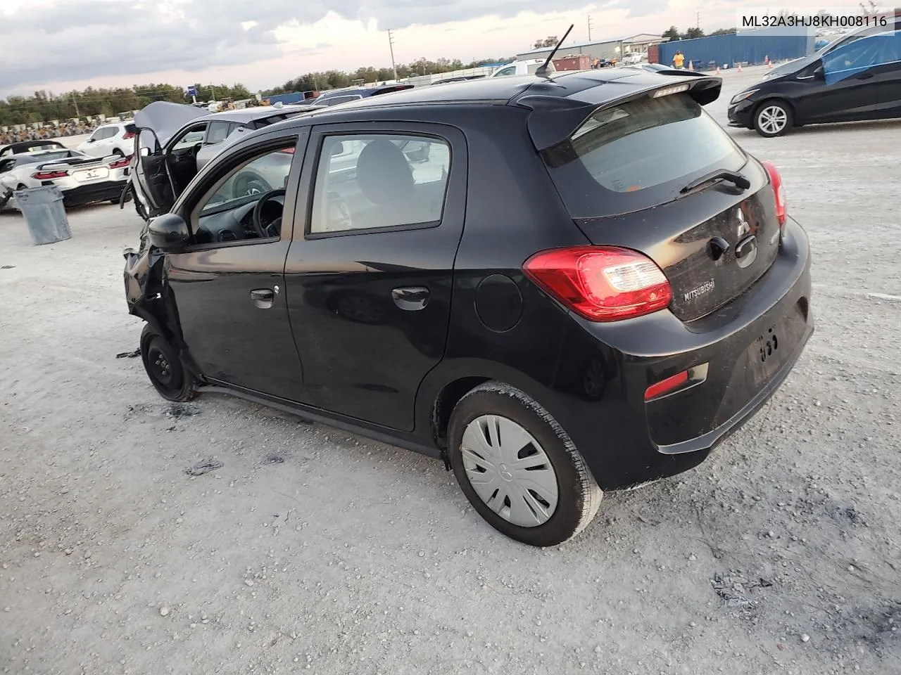 2019 Mitsubishi Mirage Es VIN: ML32A3HJ8KH008116 Lot: 80663594