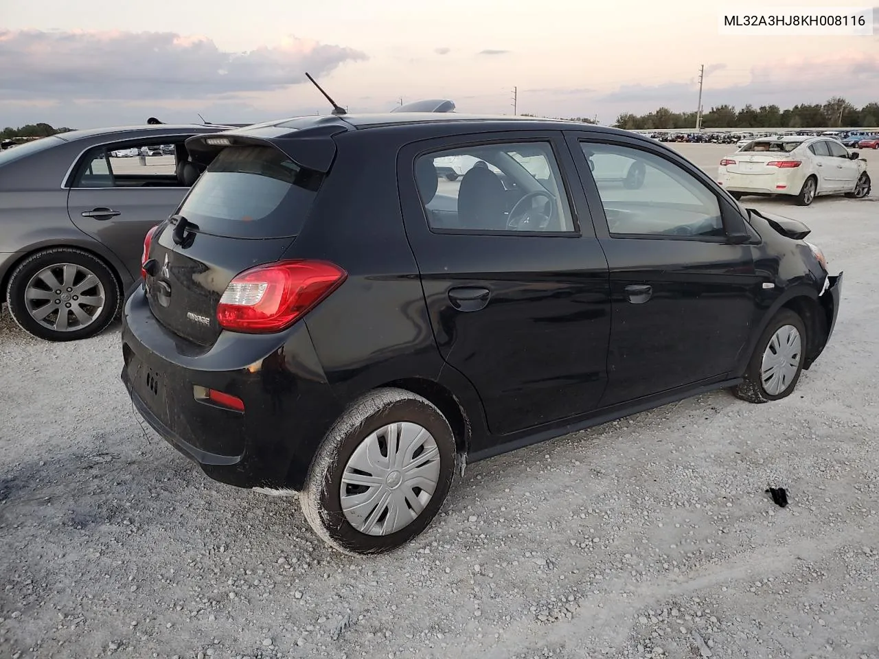 2019 Mitsubishi Mirage Es VIN: ML32A3HJ8KH008116 Lot: 80663594