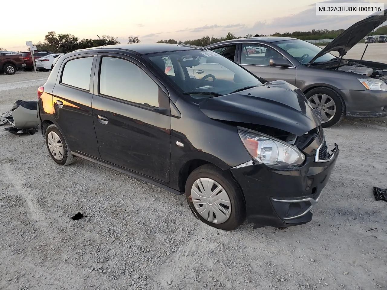 2019 Mitsubishi Mirage Es VIN: ML32A3HJ8KH008116 Lot: 80663594