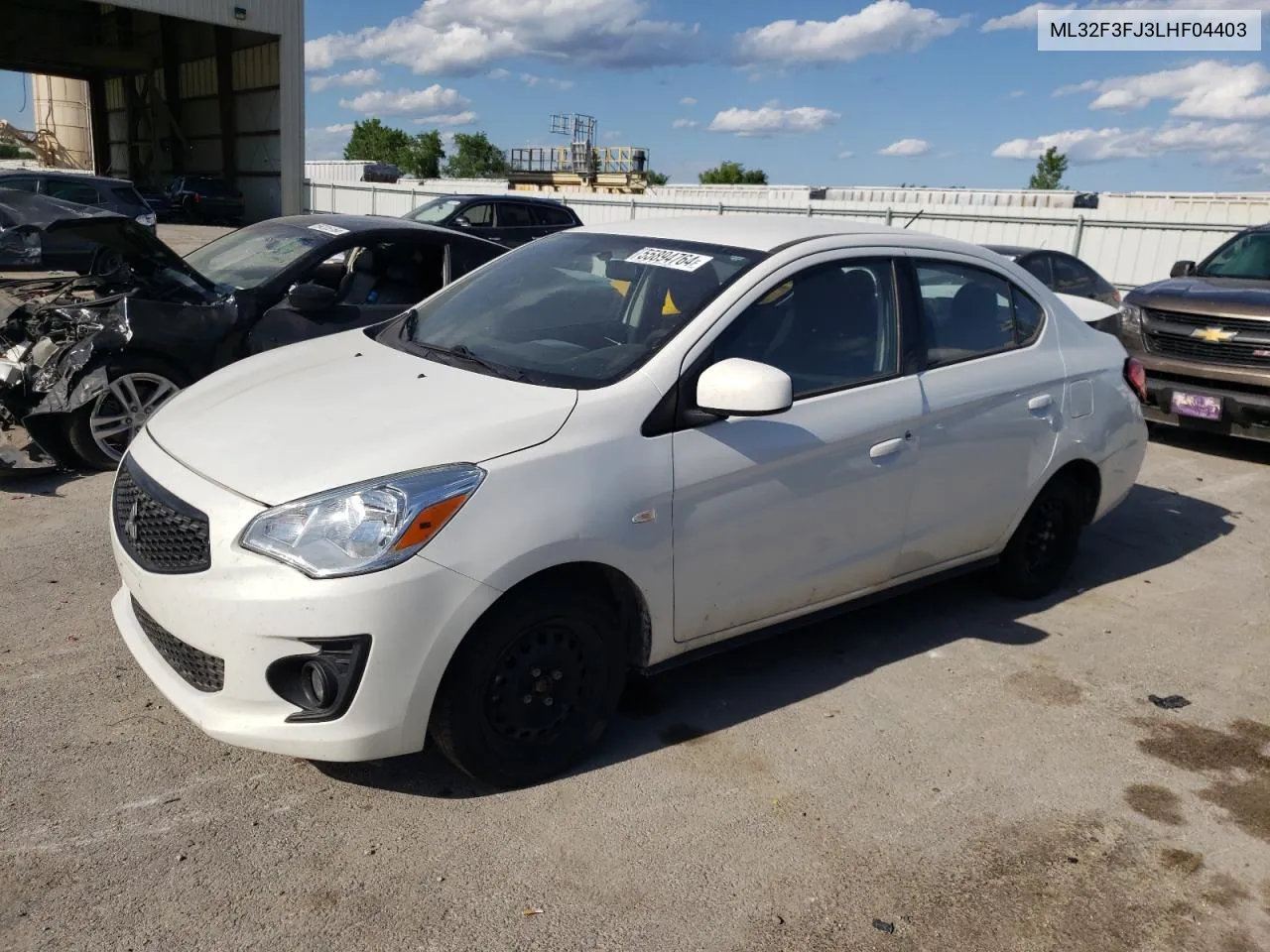 2020 Mitsubishi Mirage G4 Es VIN: ML32F3FJ3LHF04403 Lot: 55894764