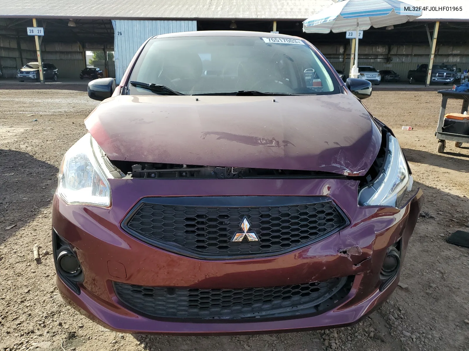 2020 Mitsubishi Mirage G4 Se VIN: ML32F4FJ0LHF01965 Lot: 64716524