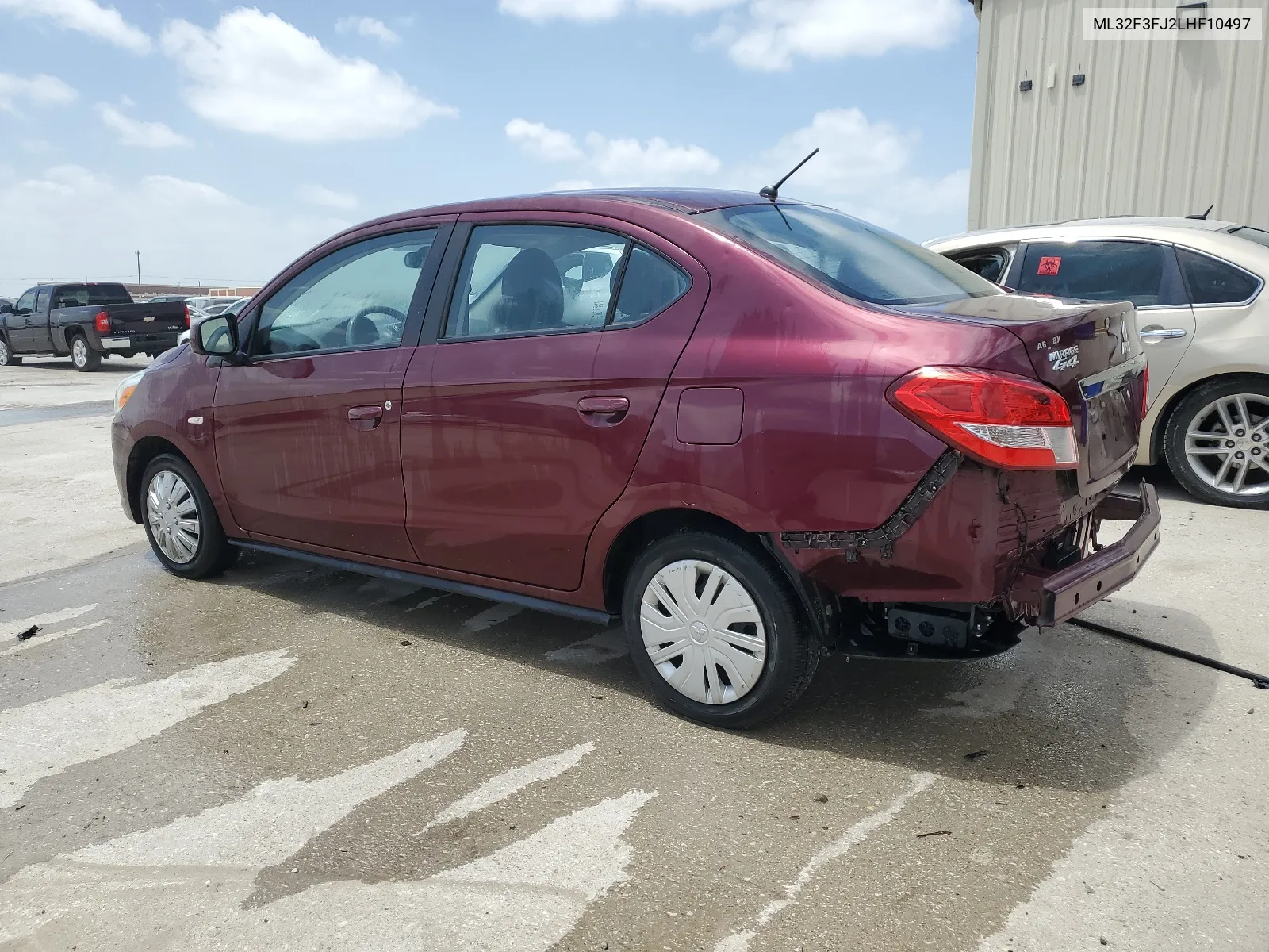 2020 Mitsubishi Mirage G4 Es VIN: ML32F3FJ2LHF10497 Lot: 65389734