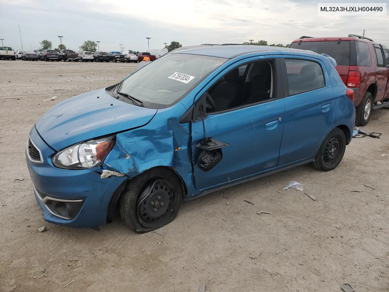 2020 Mitsubishi Mirage Es VIN: ML32A3HJXLH004490 Lot: 67597034