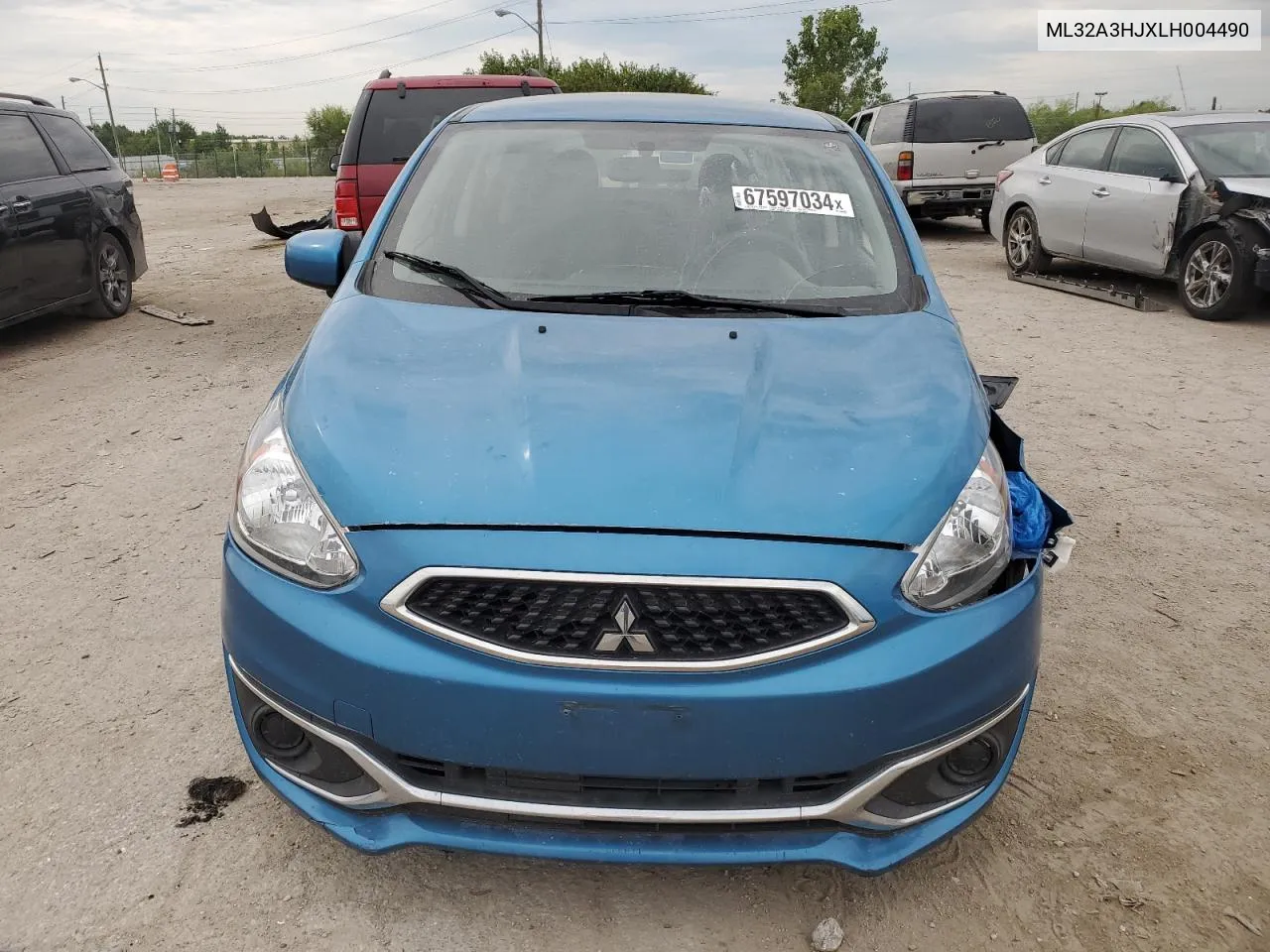 2020 Mitsubishi Mirage Es VIN: ML32A3HJXLH004490 Lot: 67597034