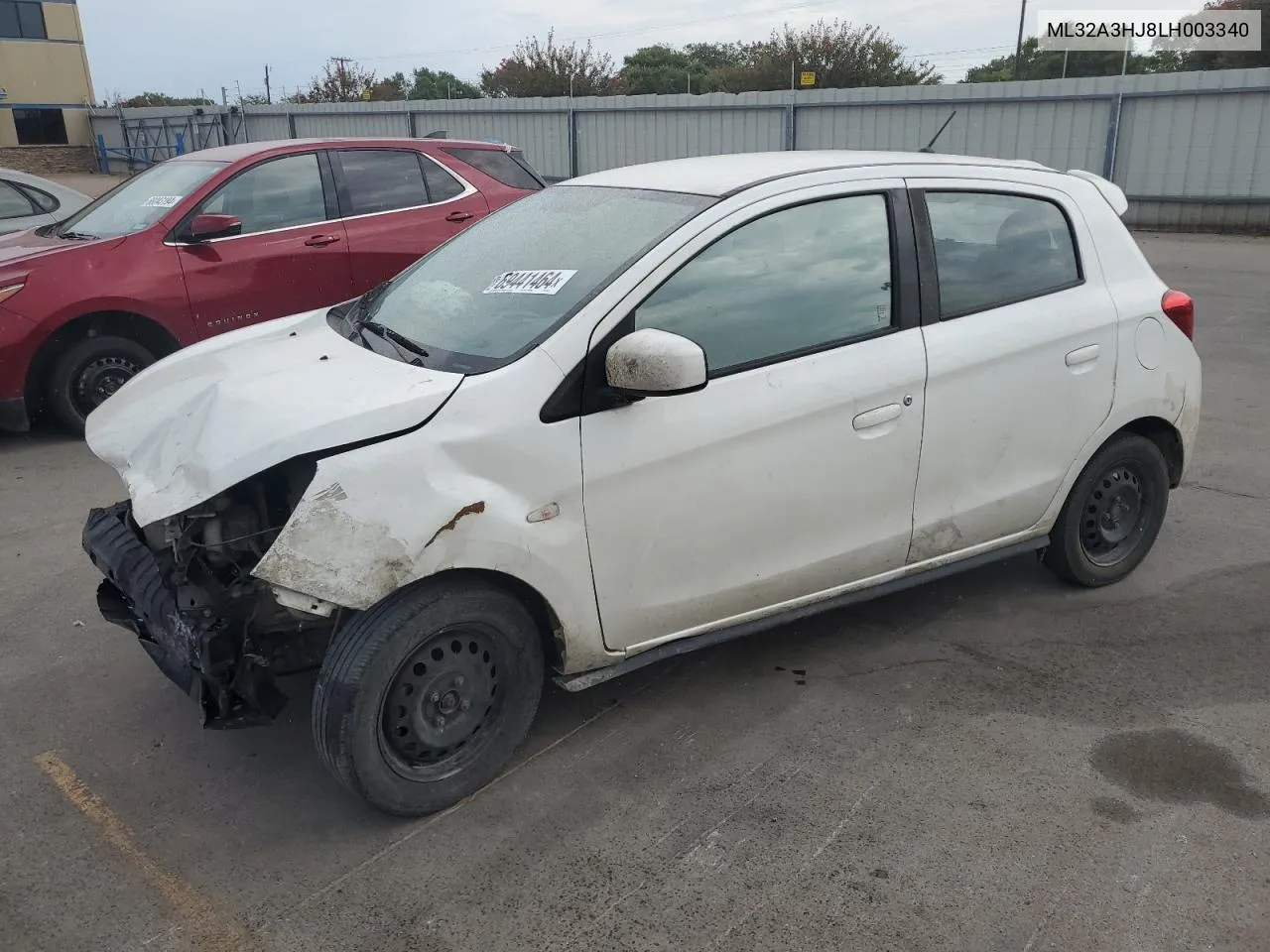 2020 Mitsubishi Mirage Es VIN: ML32A3HJ8LH003340 Lot: 69441464