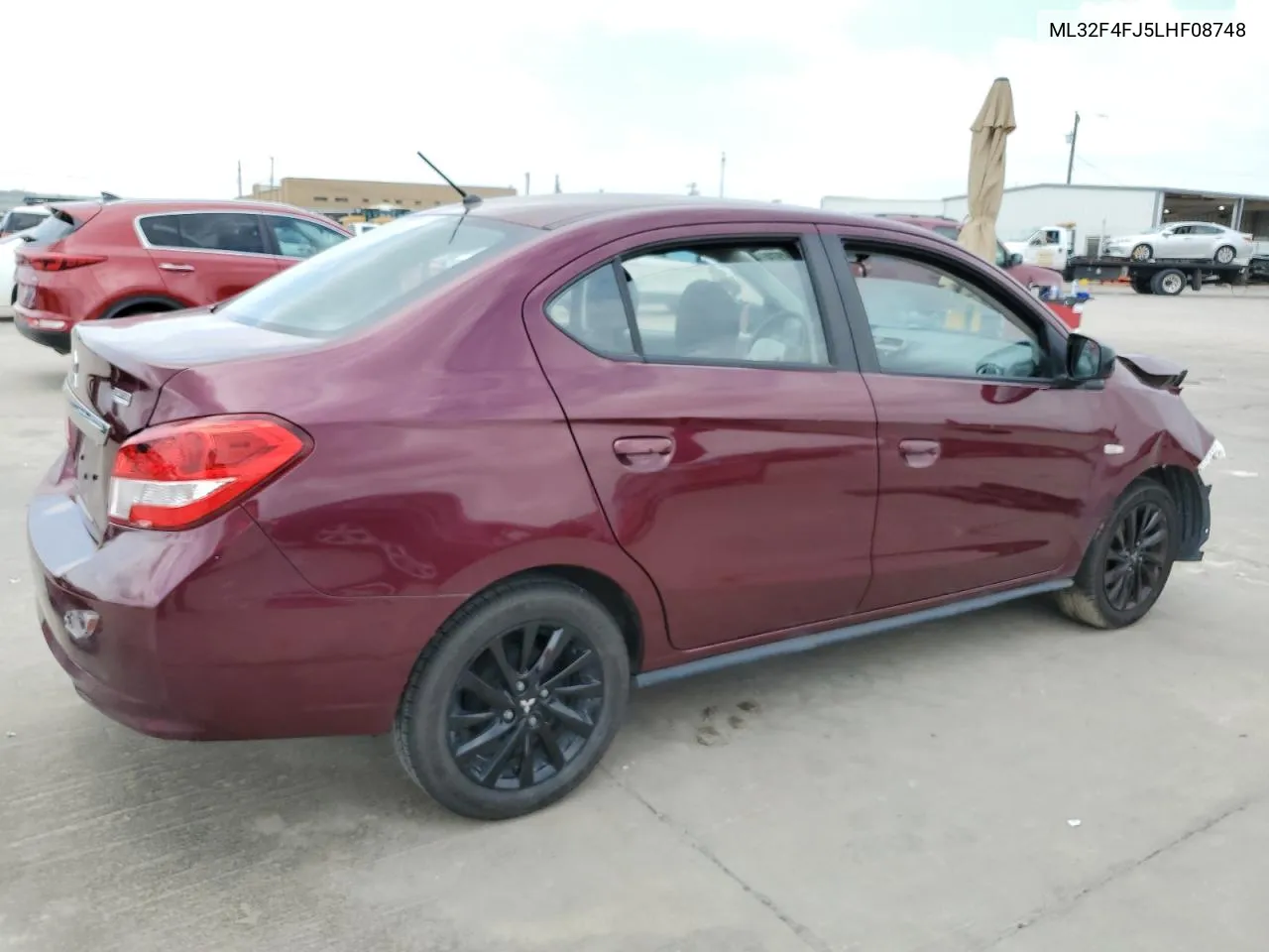 2020 Mitsubishi Mirage G4 Se VIN: ML32F4FJ5LHF08748 Lot: 70324974