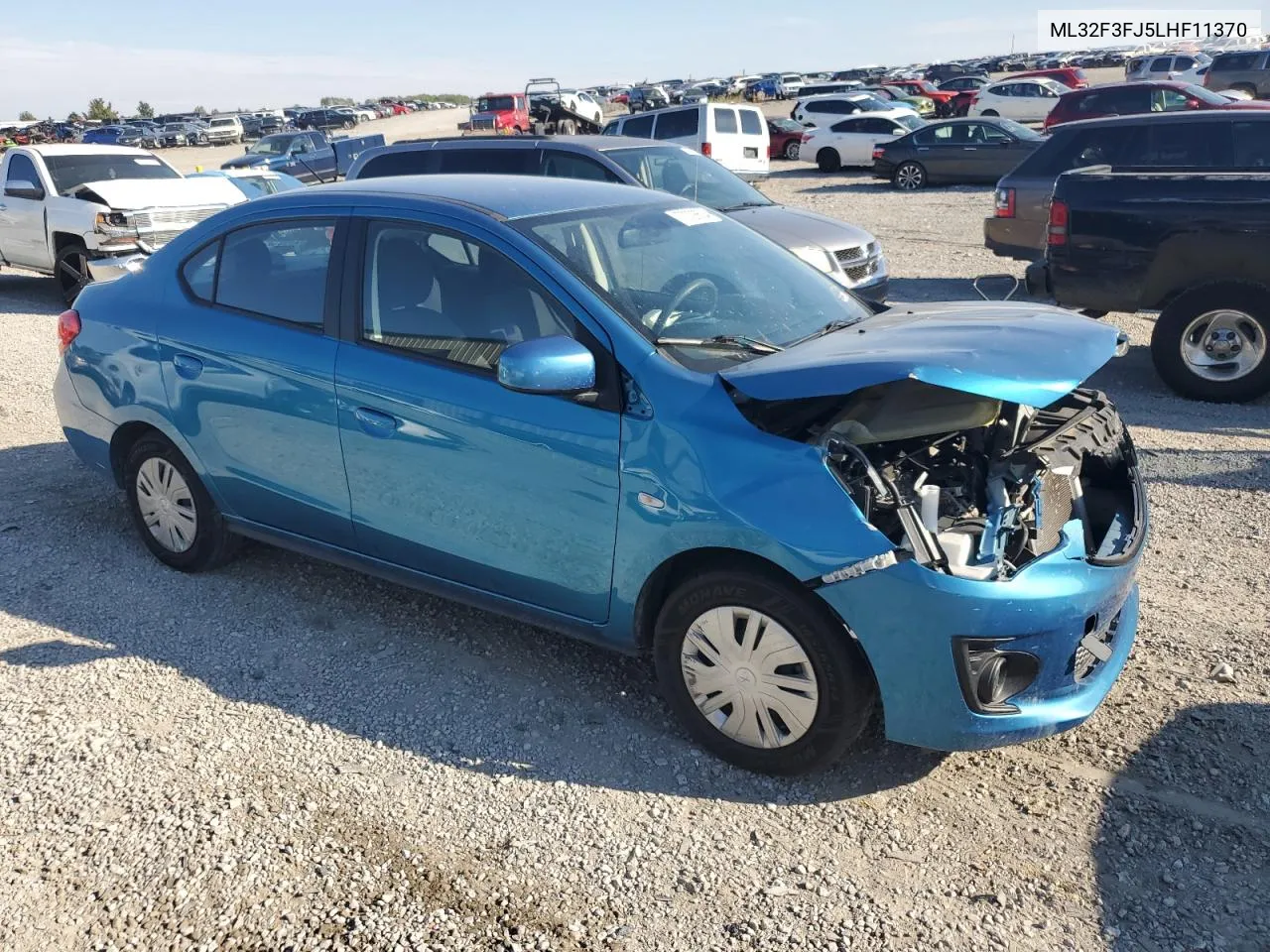 2020 Mitsubishi Mirage G4 Es VIN: ML32F3FJ5LHF11370 Lot: 70728604