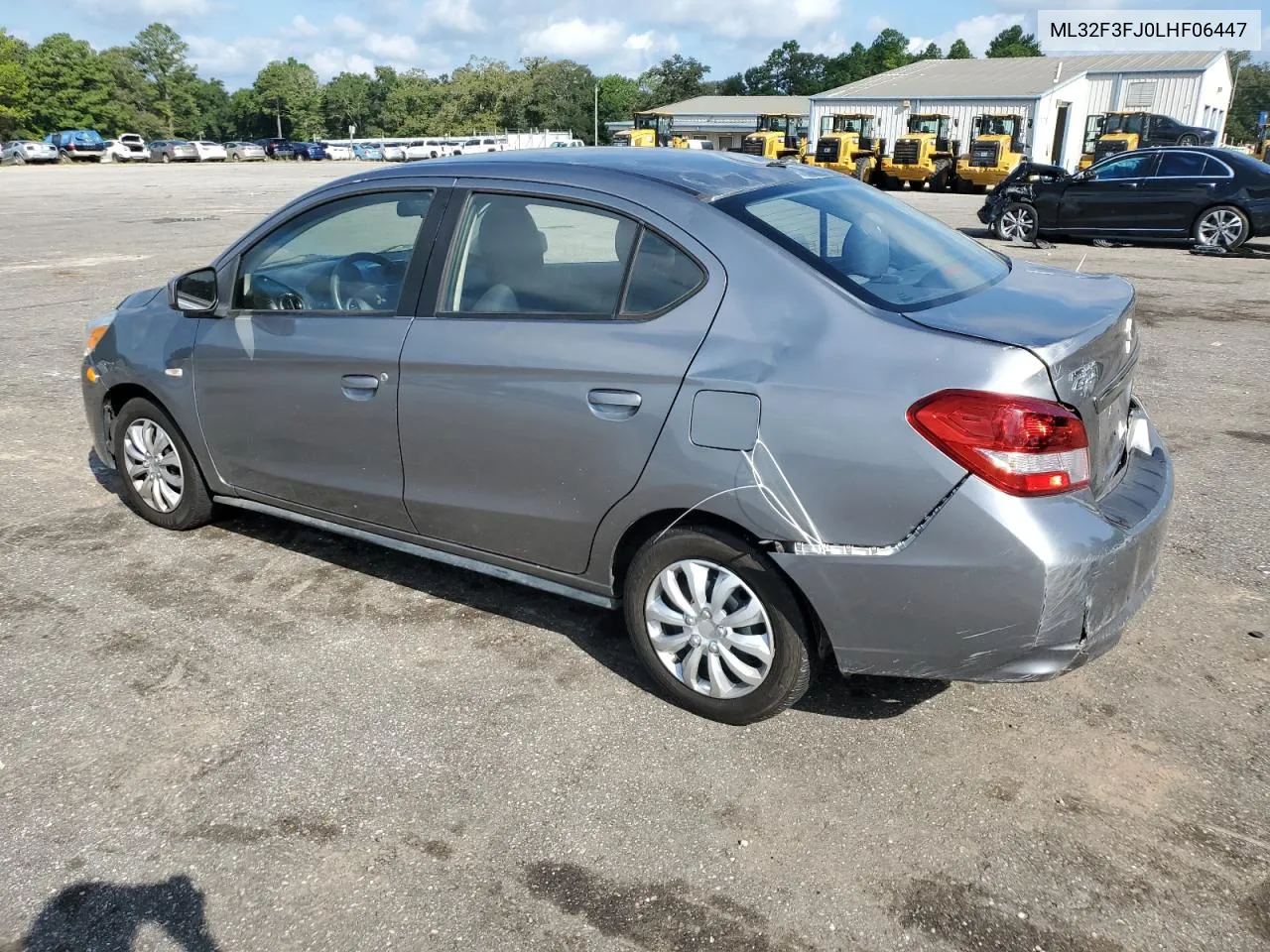 2020 Mitsubishi Mirage G4 Es VIN: ML32F3FJ0LHF06447 Lot: 71476214