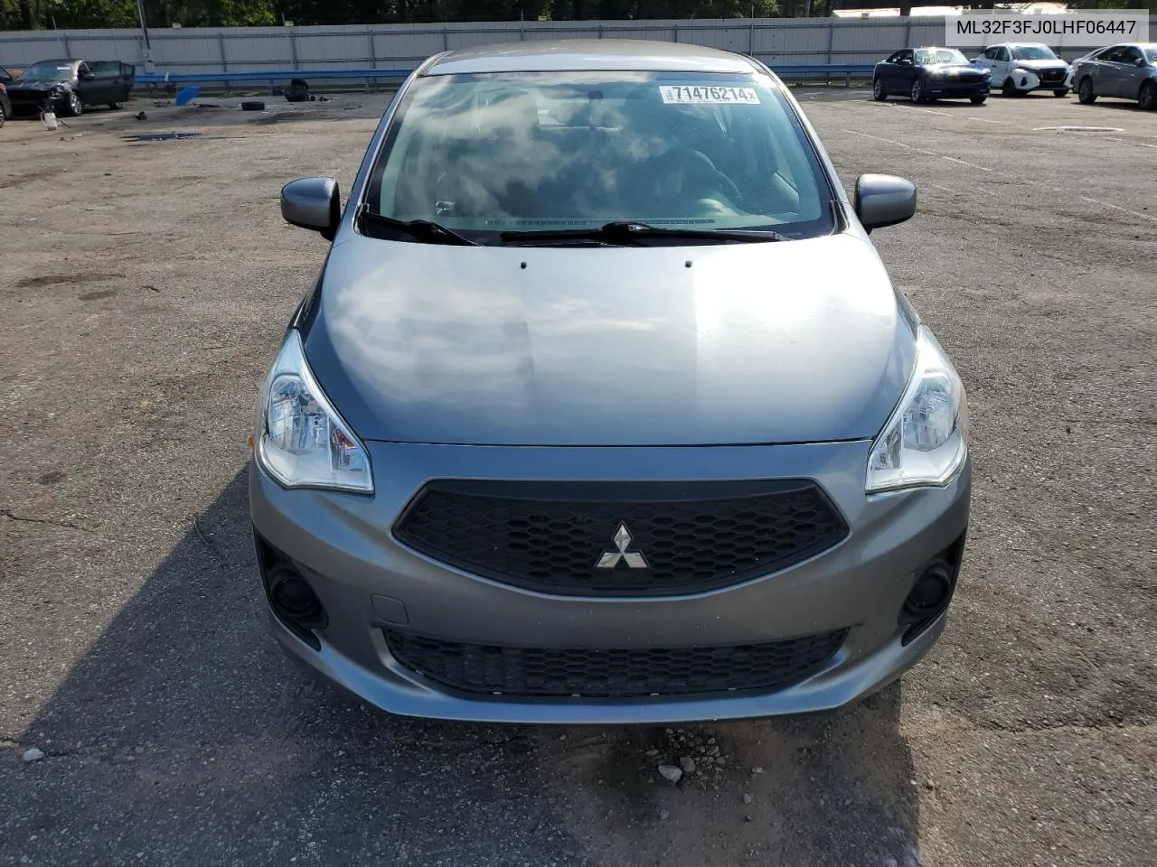 2020 Mitsubishi Mirage G4 Es VIN: ML32F3FJ0LHF06447 Lot: 71476214