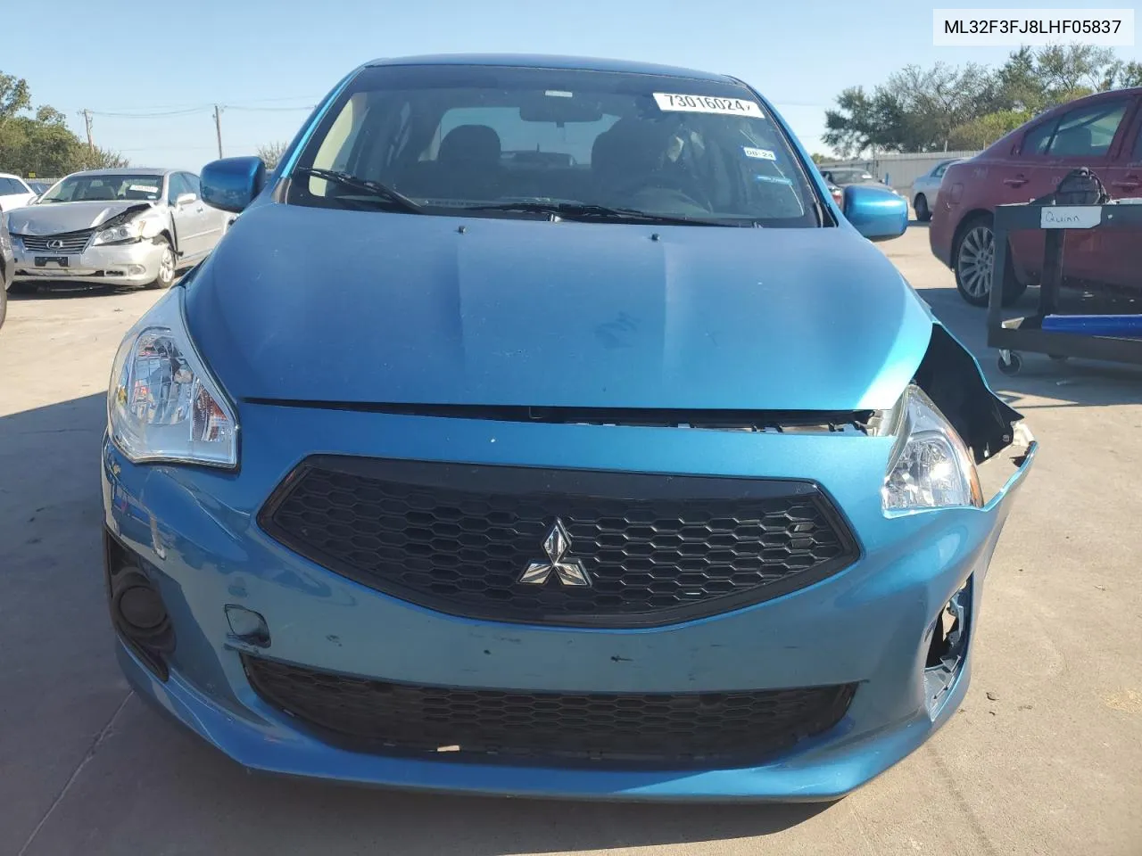 2020 Mitsubishi Mirage G4 Es VIN: ML32F3FJ8LHF05837 Lot: 73016024