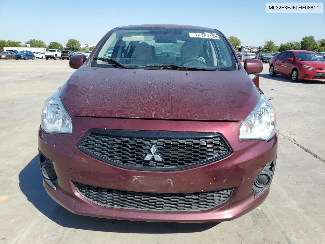 2020 Mitsubishi Mirage G4 Es VIN: ML32F3FJ5LHF08811 Lot: 74363194