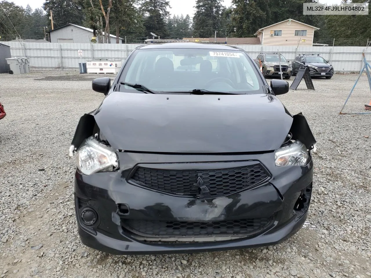 2020 Mitsubishi Mirage G4 Se VIN: ML32F4FJ9LHF04802 Lot: 75741054