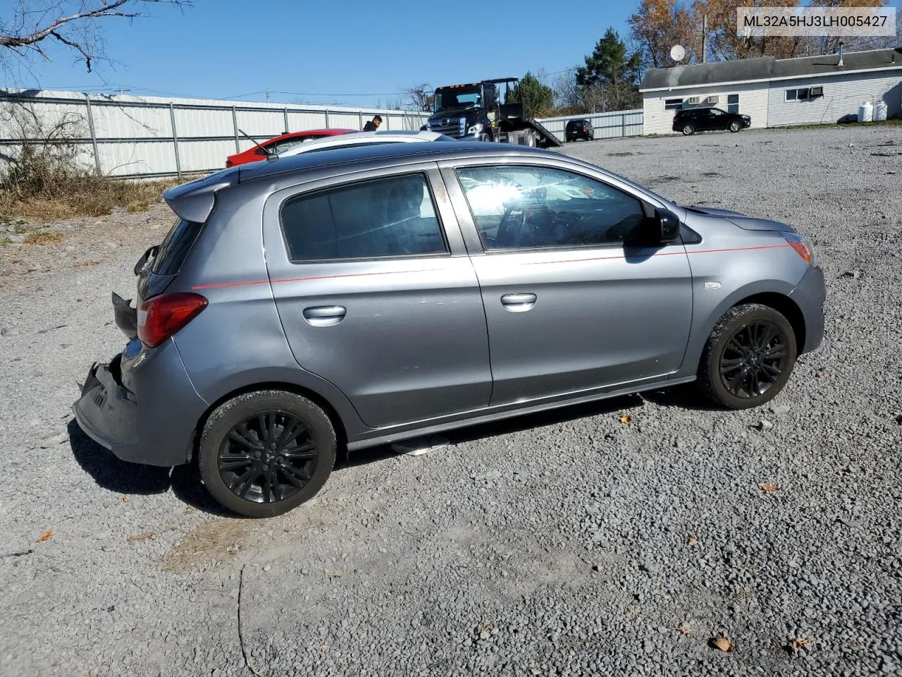 2020 Mitsubishi Mirage Le VIN: ML32A5HJ3LH005427 Lot: 77833344