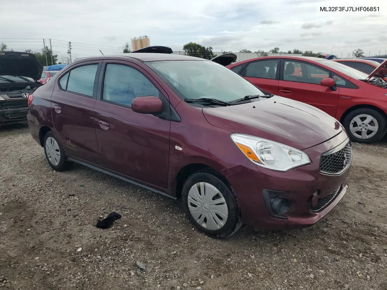 2020 Mitsubishi Mirage G4 Es VIN: ML32F3FJ7LHF06851 Lot: 78806324