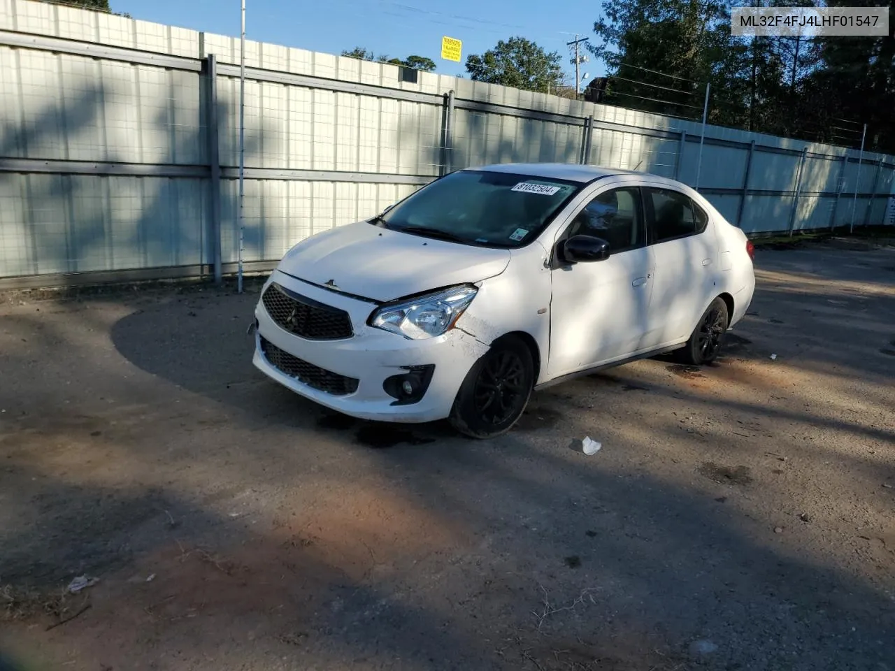 2020 Mitsubishi Mirage G4 Se VIN: ML32F4FJ4LHF01547 Lot: 81032504