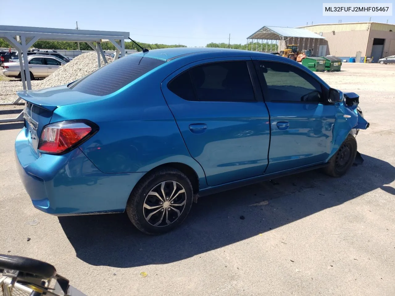 2021 Mitsubishi Mirage G4 Es VIN: ML32FUFJ2MHF05467 Lot: 52828974