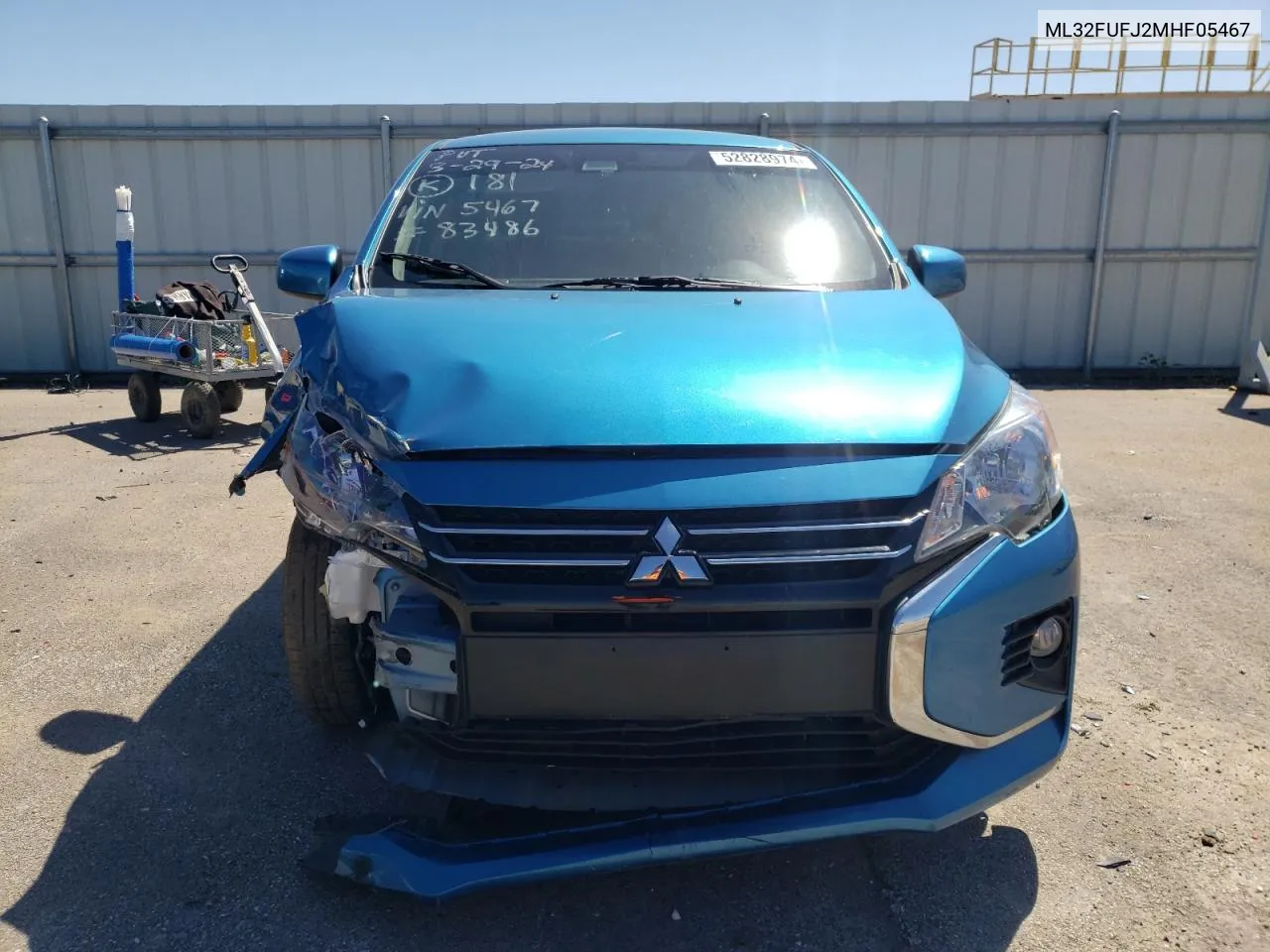 2021 Mitsubishi Mirage G4 Es VIN: ML32FUFJ2MHF05467 Lot: 52828974