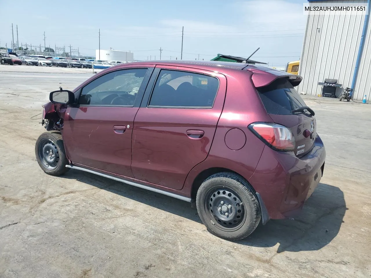 2021 Mitsubishi Mirage Es VIN: ML32AUHJ0MH011651 Lot: 67561754