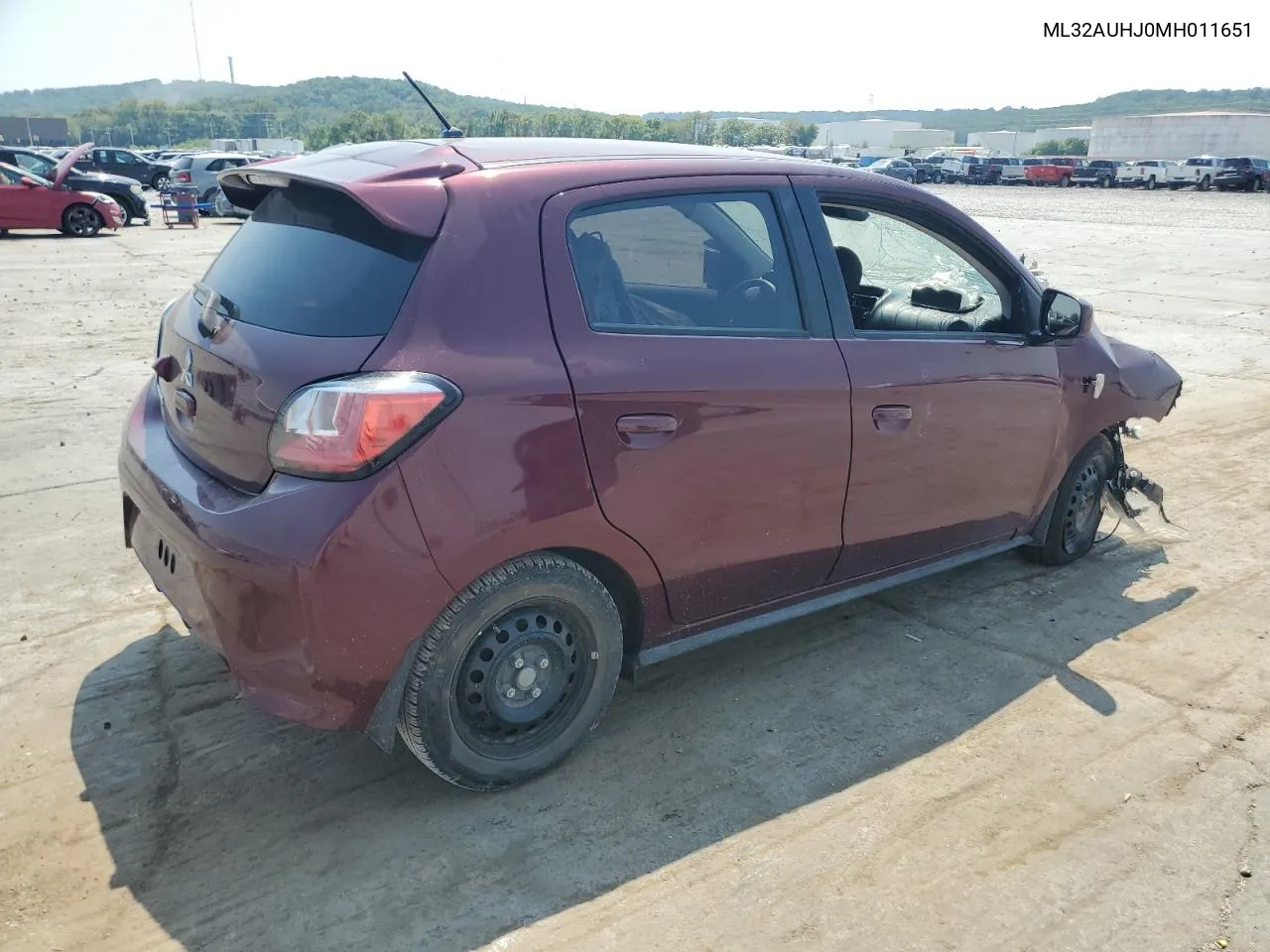 2021 Mitsubishi Mirage Es VIN: ML32AUHJ0MH011651 Lot: 67561754