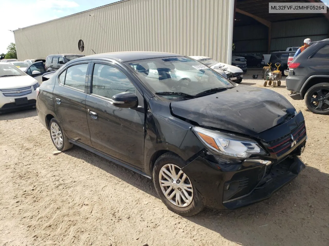 2021 Mitsubishi Mirage G4 Se VIN: ML32FVFJ2MHF05264 Lot: 73720184