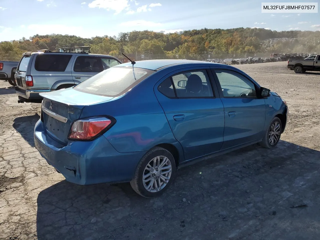 2021 Mitsubishi Mirage G4 Es VIN: ML32FUFJ8MHF07577 Lot: 74627654