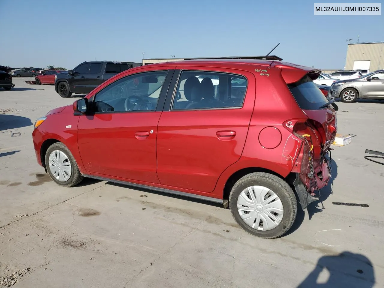 2021 Mitsubishi Mirage Es VIN: ML32AUHJ3MH007335 Lot: 74833984