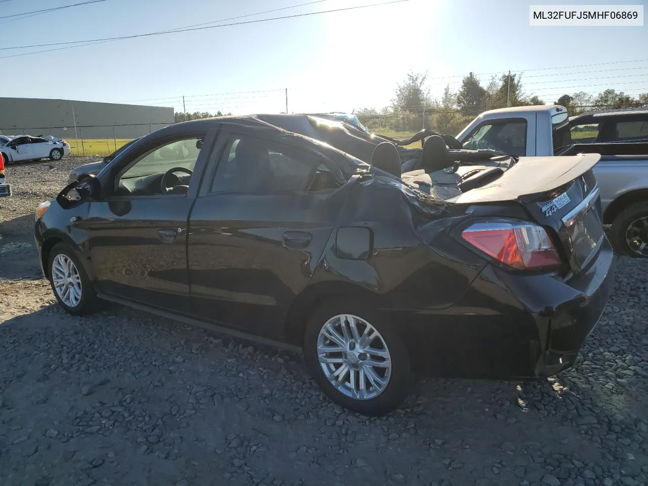 2021 Mitsubishi Mirage G4 Es VIN: ML32FUFJ5MHF06869 Lot: 75119964