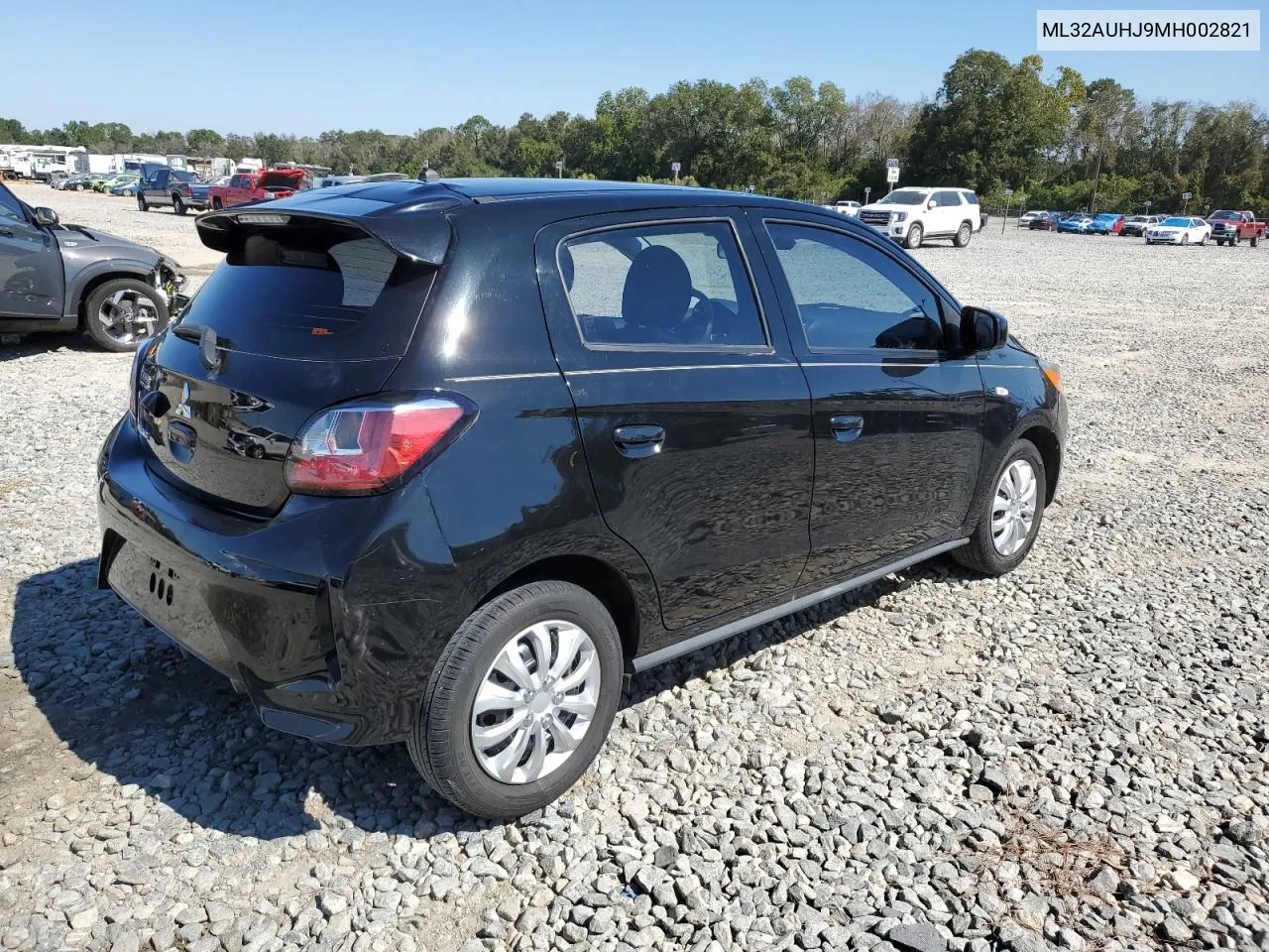 2021 Mitsubishi Mirage Es VIN: ML32AUHJ9MH002821 Lot: 75451044