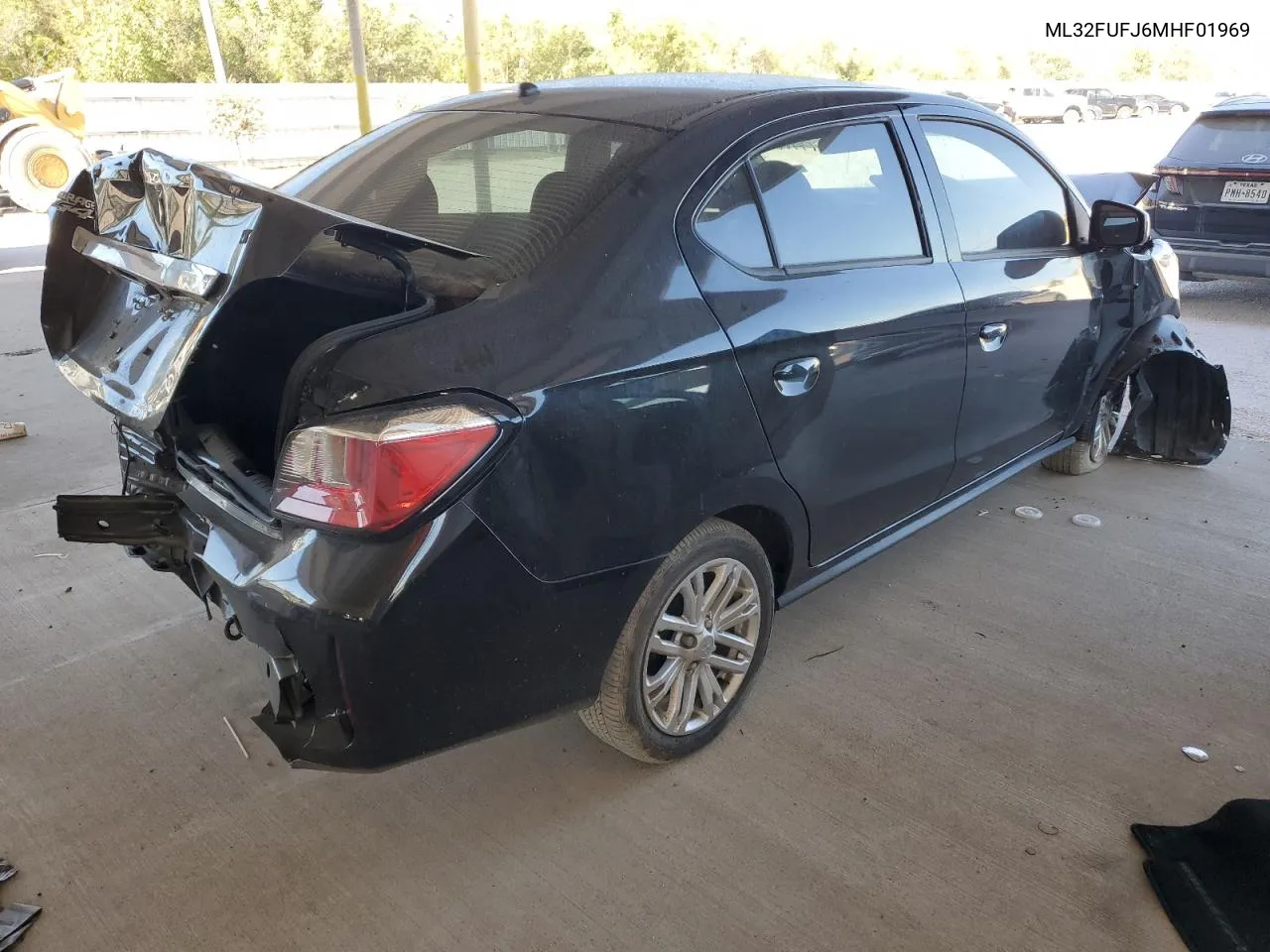 2021 Mitsubishi Mirage G4 Es VIN: ML32FUFJ6MHF01969 Lot: 76514324