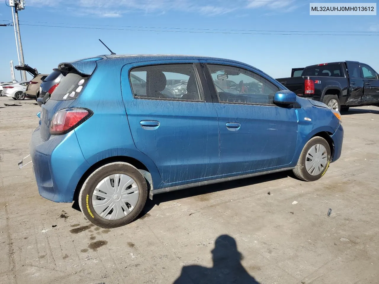 2021 Mitsubishi Mirage Es VIN: ML32AUHJ0MH013612 Lot: 77384874