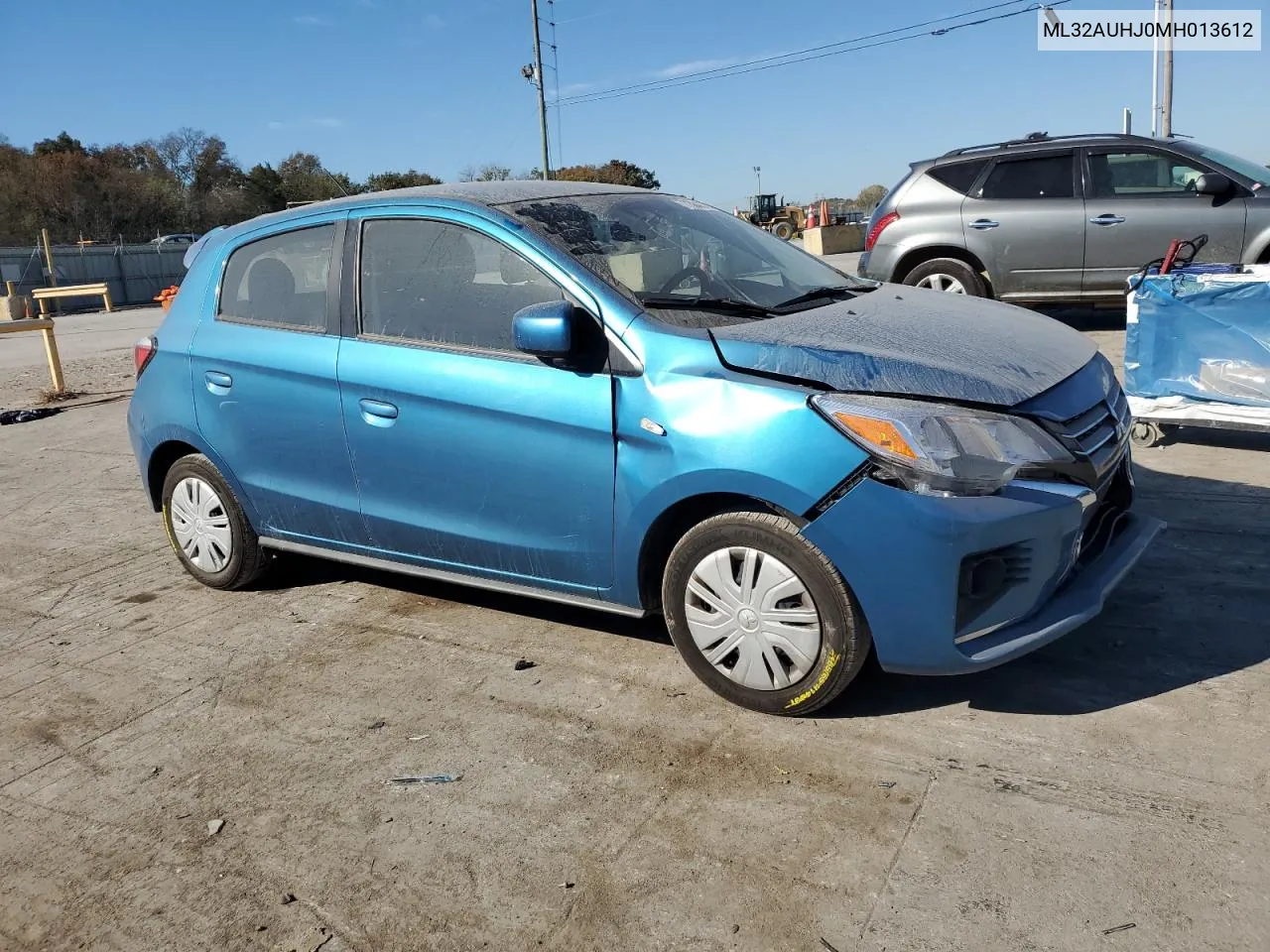 2021 Mitsubishi Mirage Es VIN: ML32AUHJ0MH013612 Lot: 77384874