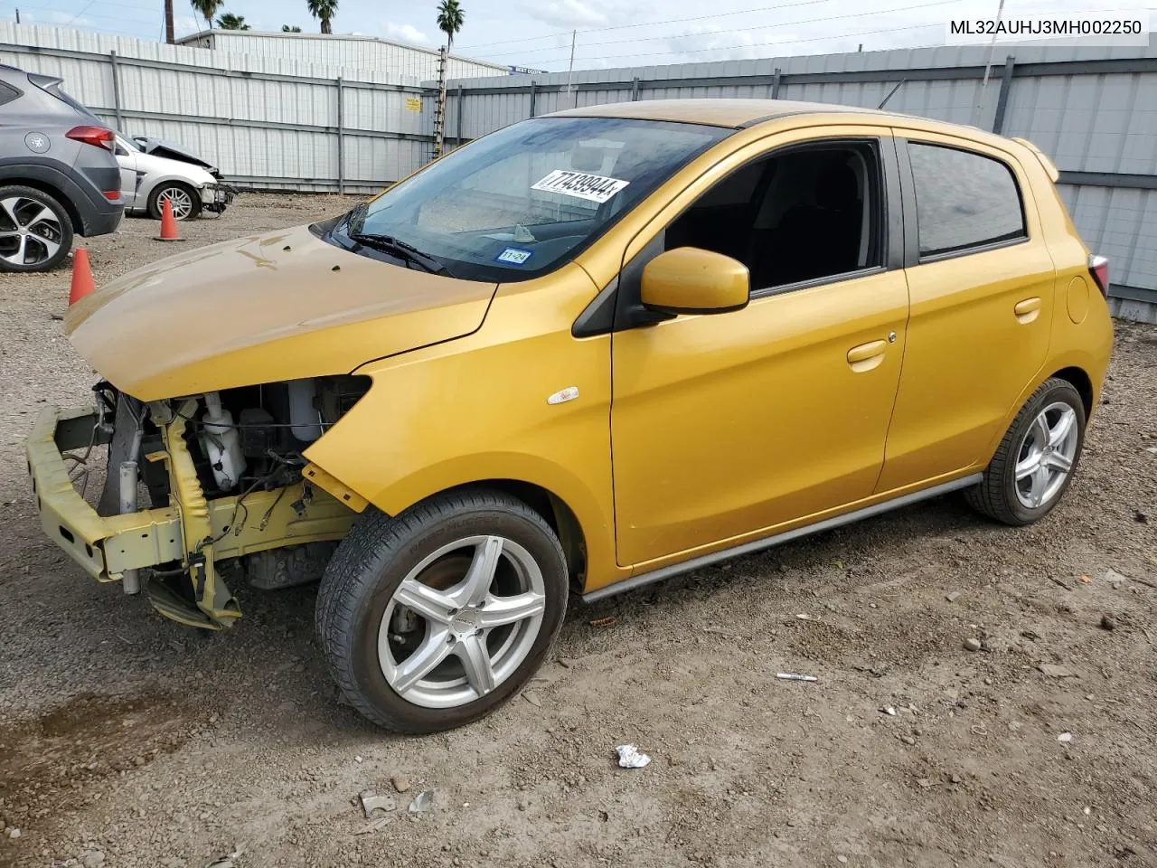 2021 Mitsubishi Mirage Es VIN: ML32AUHJ3MH002250 Lot: 77439944