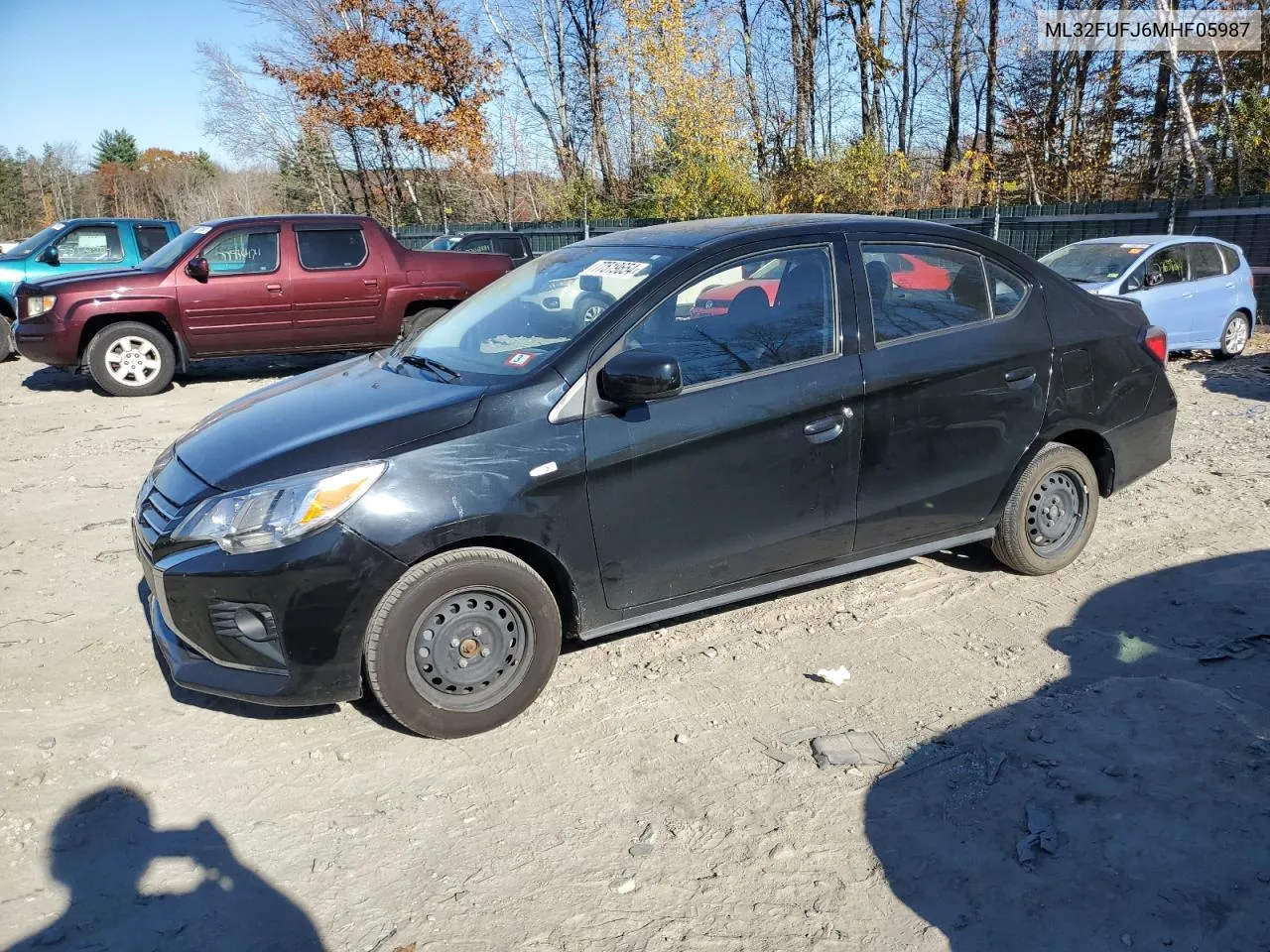 2021 Mitsubishi Mirage G4 Es VIN: ML32FUFJ6MHF05987 Lot: 77519654