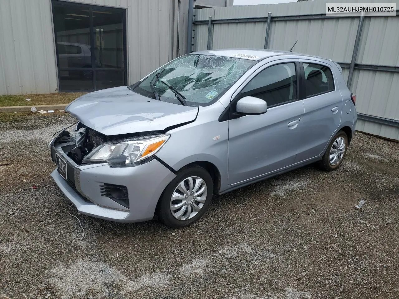 2021 Mitsubishi Mirage Es VIN: ML32AUHJ9MH010725 Lot: 78758984