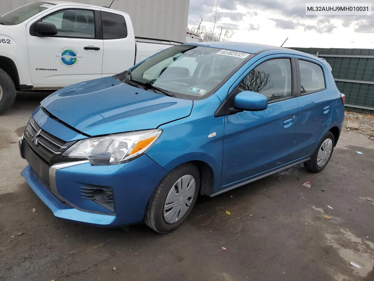 2021 Mitsubishi Mirage Es VIN: ML32AUHJ9MH010031 Lot: 79514304