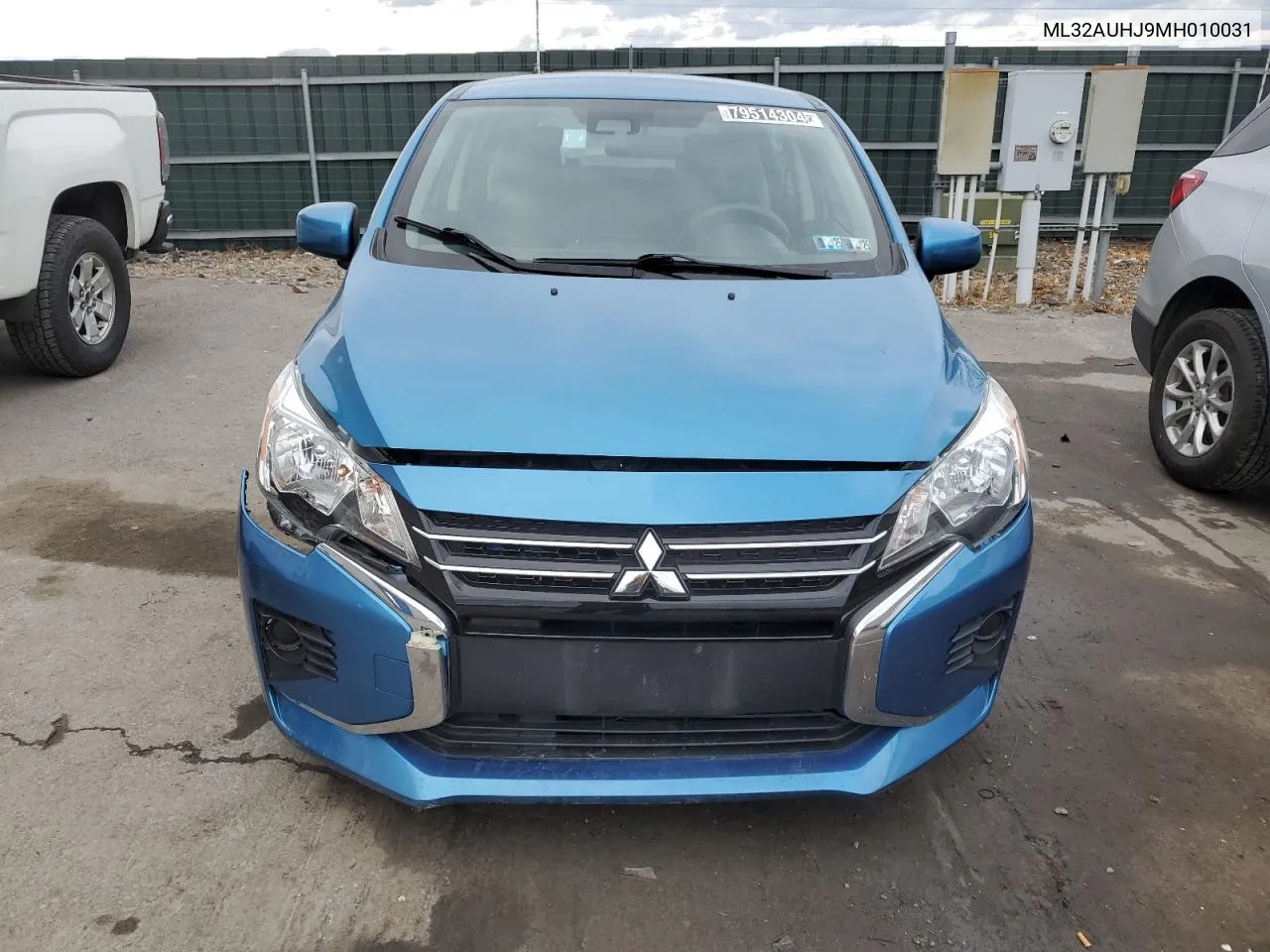 2021 Mitsubishi Mirage Es VIN: ML32AUHJ9MH010031 Lot: 79514304