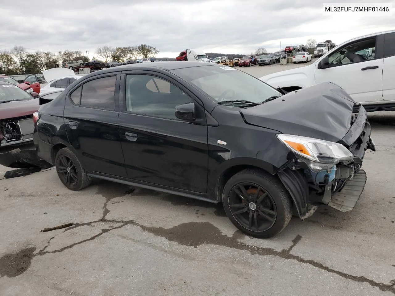 2021 Mitsubishi Mirage G4 Es VIN: ML32FUFJ7MHF01446 Lot: 80851864